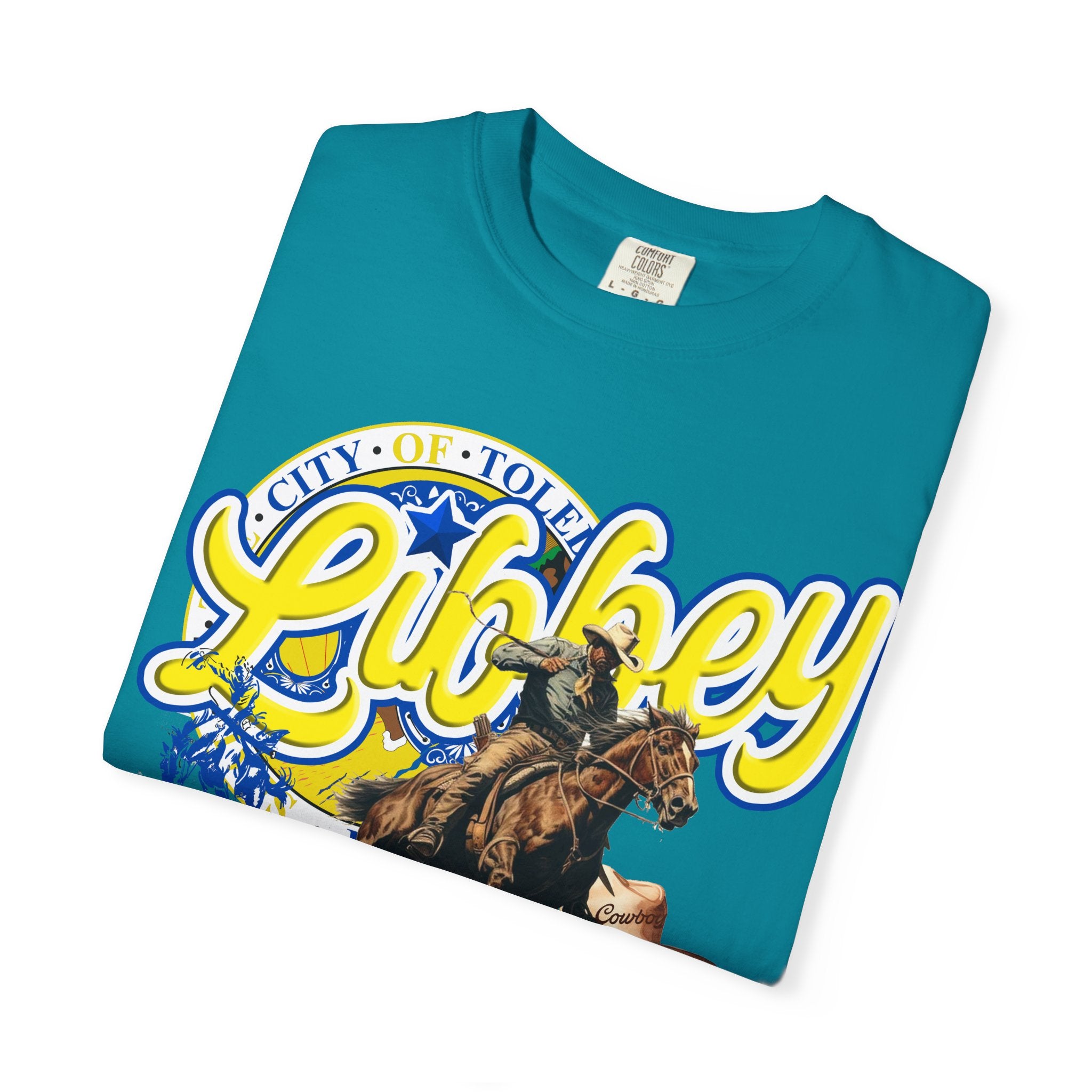 Libbey Western Throwback T-Shirt — Cowboy Horse Roping Graphic Tee