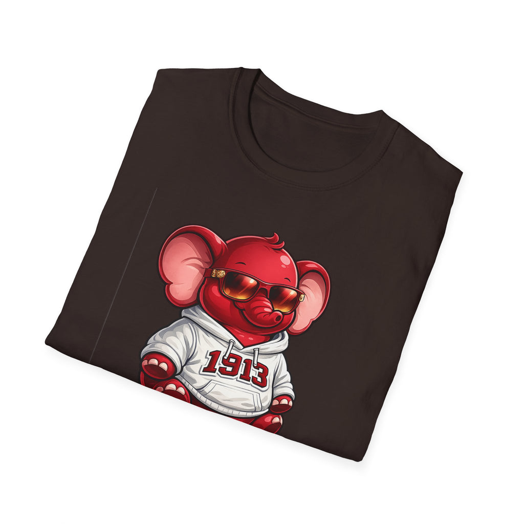 Elephant Mascot Tee — 1913 Red Elephant Graphic T-Shirt
