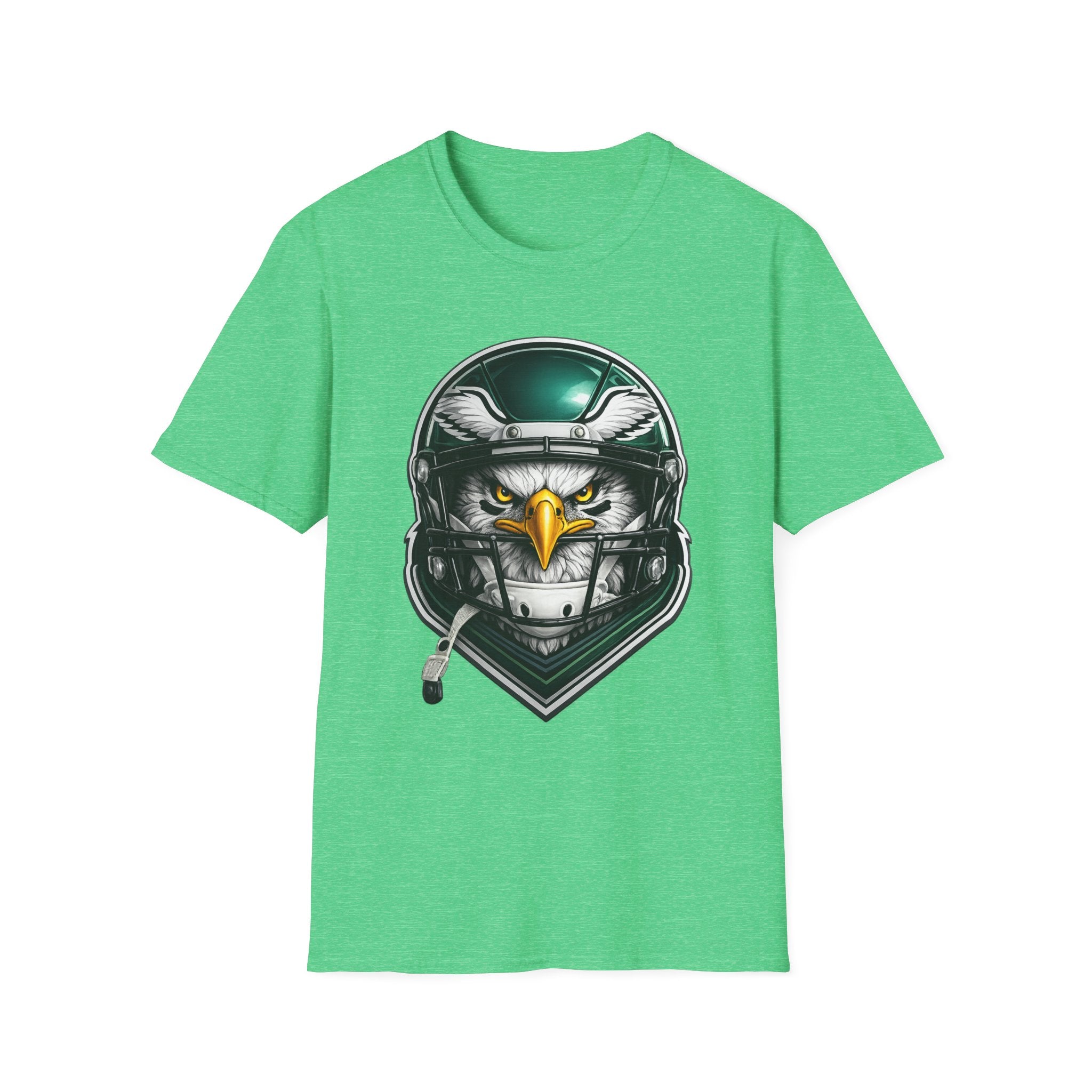 Eagle Helmet T‑Shirt — Fierce Pilot Graphic Tee for Aviation & Biker Fans
