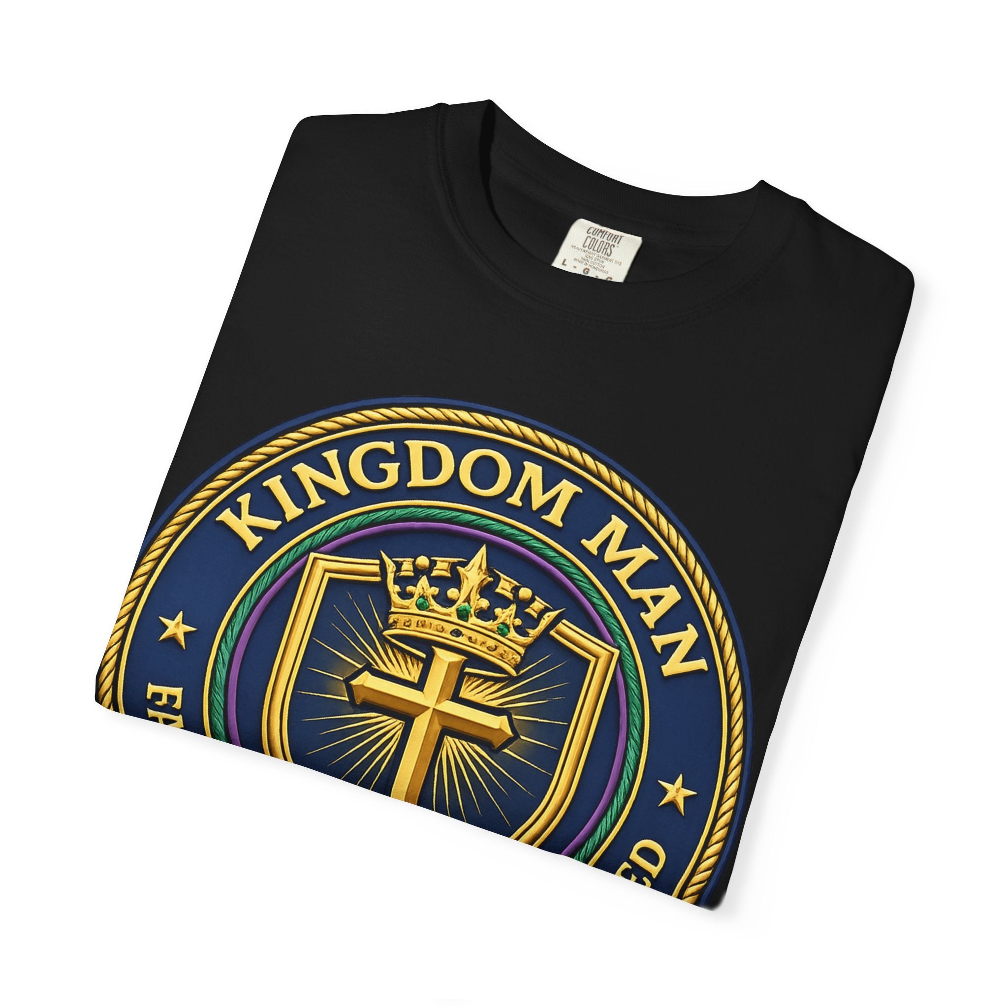 Kingdom Man T-Shirt — Faithful • Obedient • Blessed Christian Tee