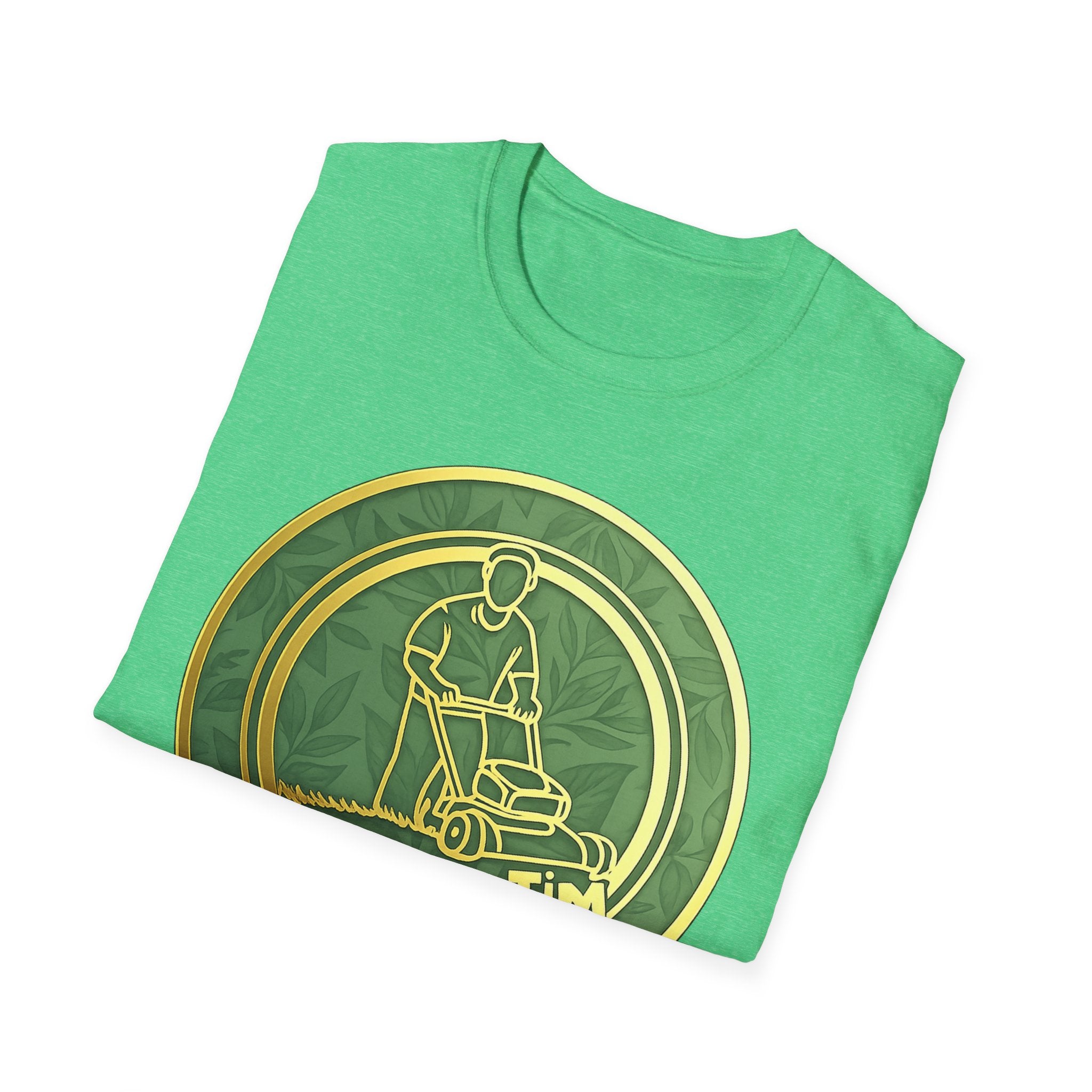 Lawn Care Logo T-Shirt — "Trims By Tim" Gardening Tee