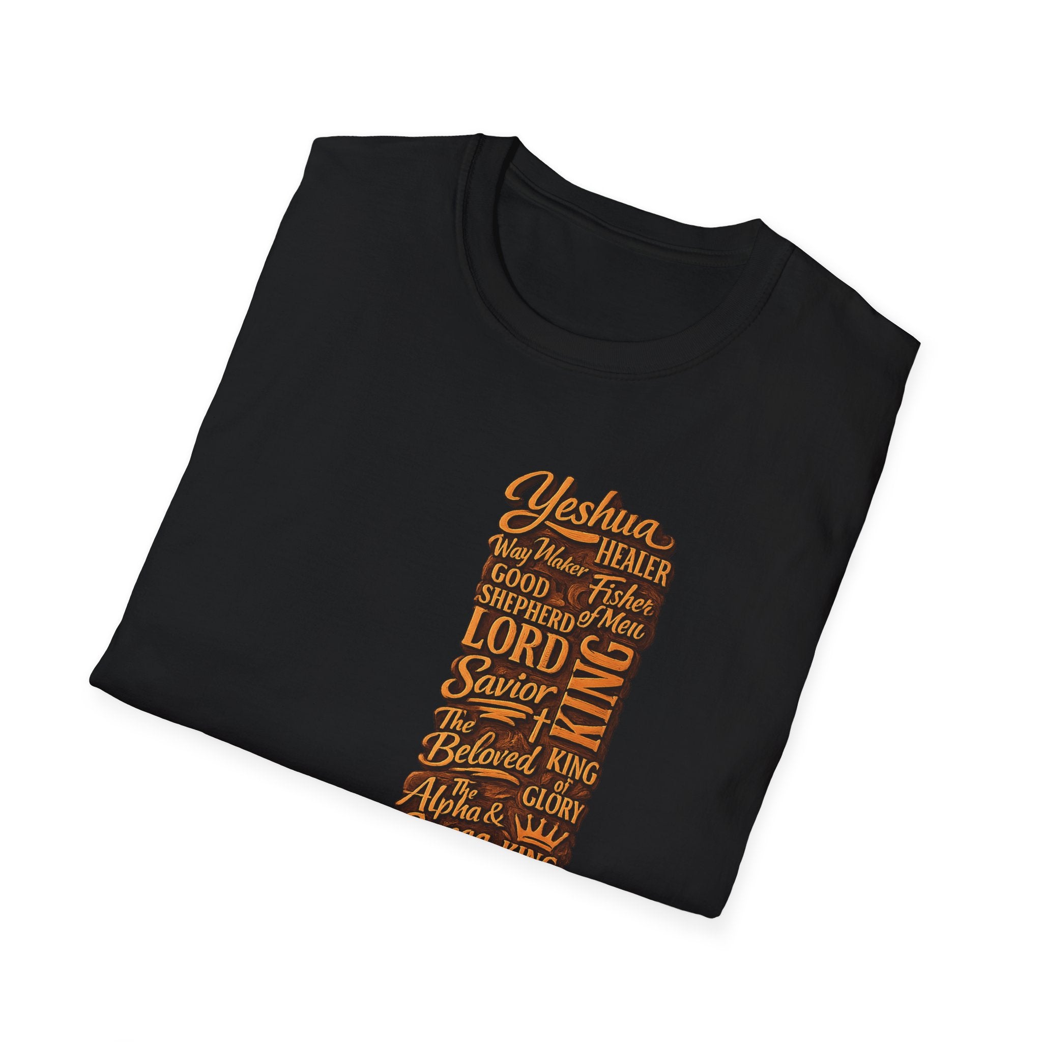 Christian Faith T-Shirt — 'Lord Savior King' Typography Design