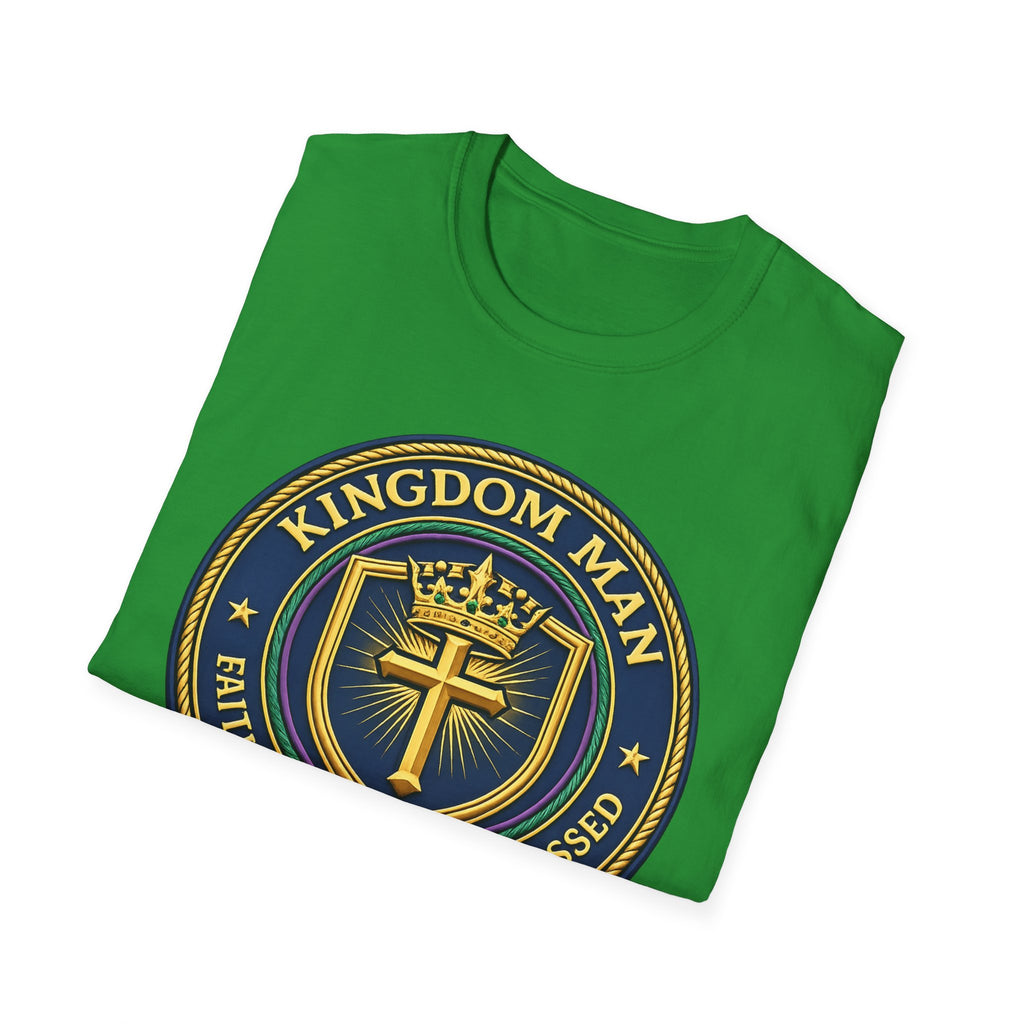 Kingdom Man T-Shirt — Faithful Obedient Blessed Christian Graphic Tee