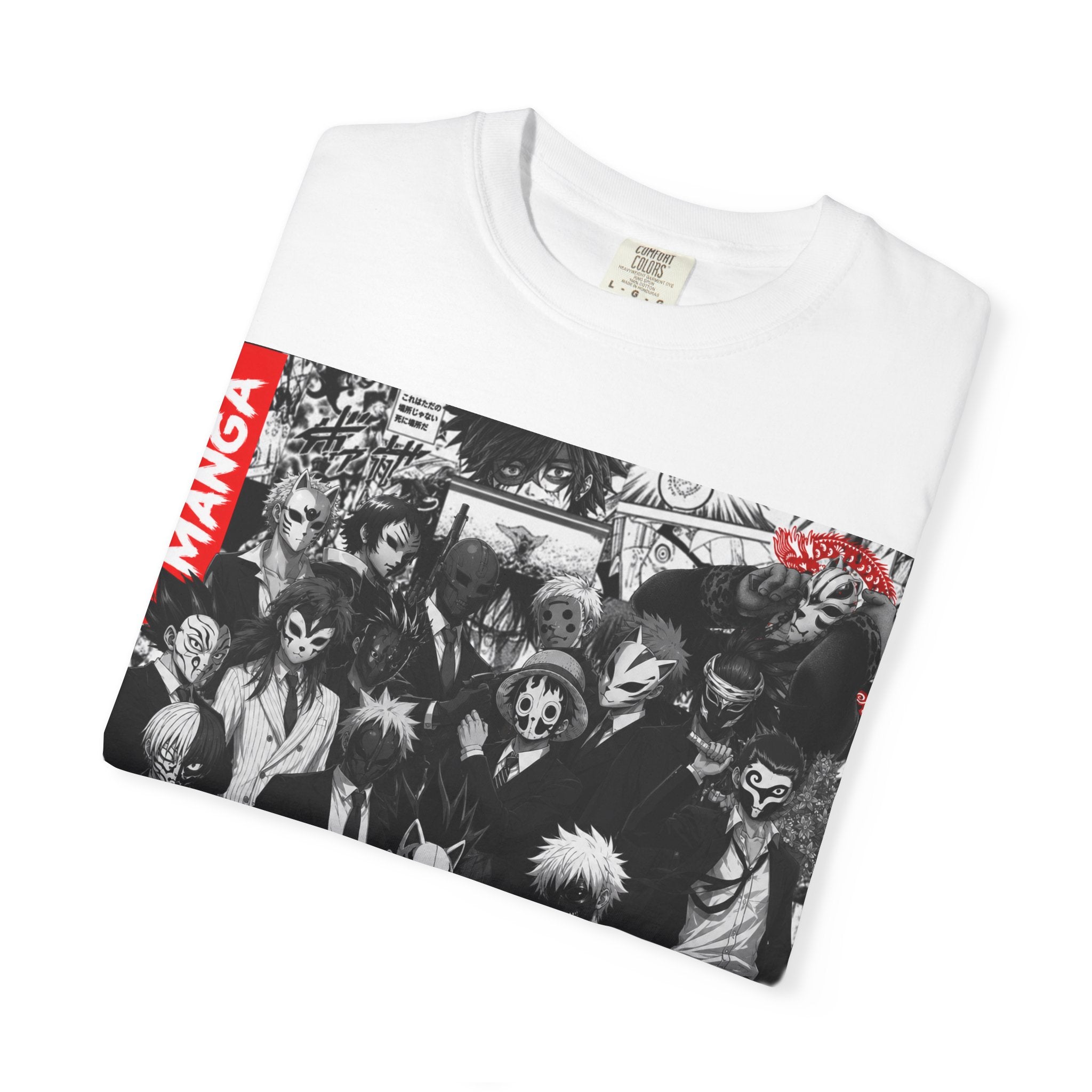 Manga Mask  Collage T-Shirt