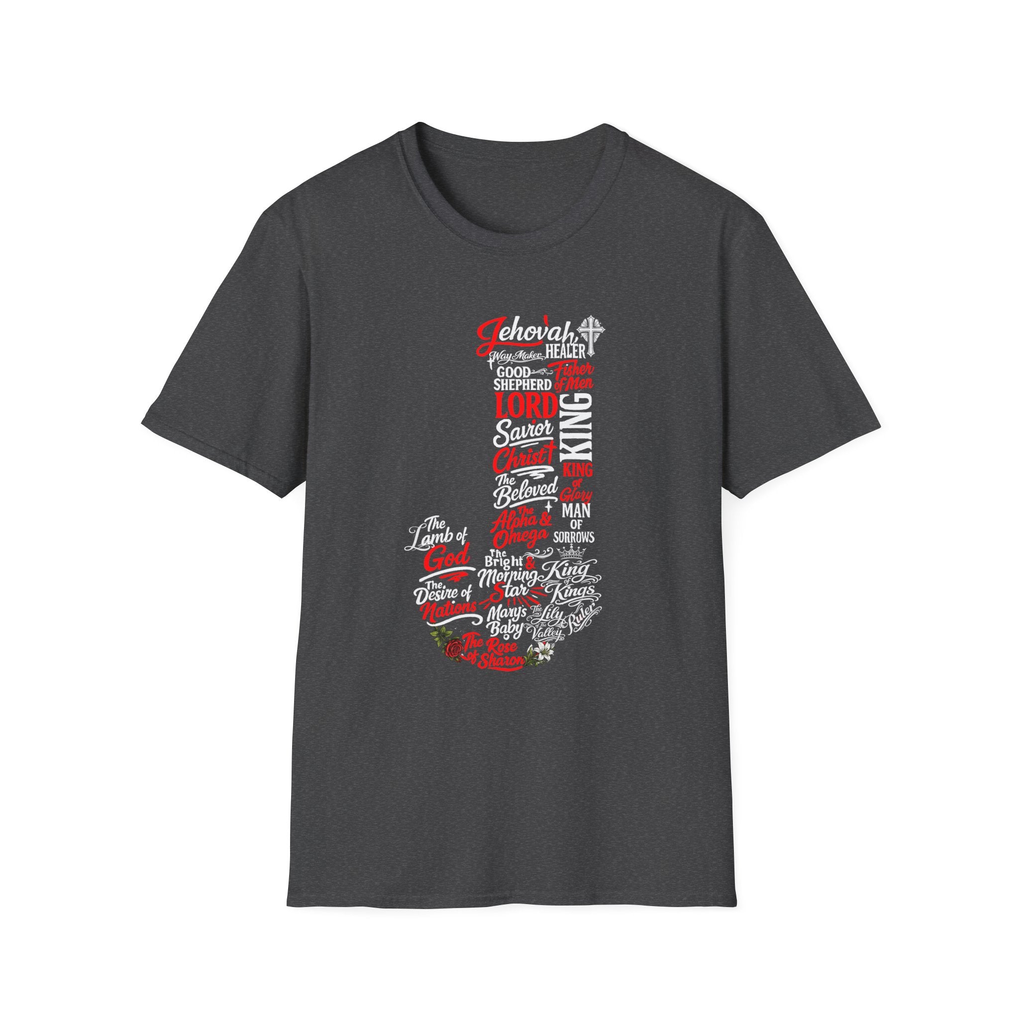 Faith Typography T-Shirt — Christian Inspirational Word Art Tee