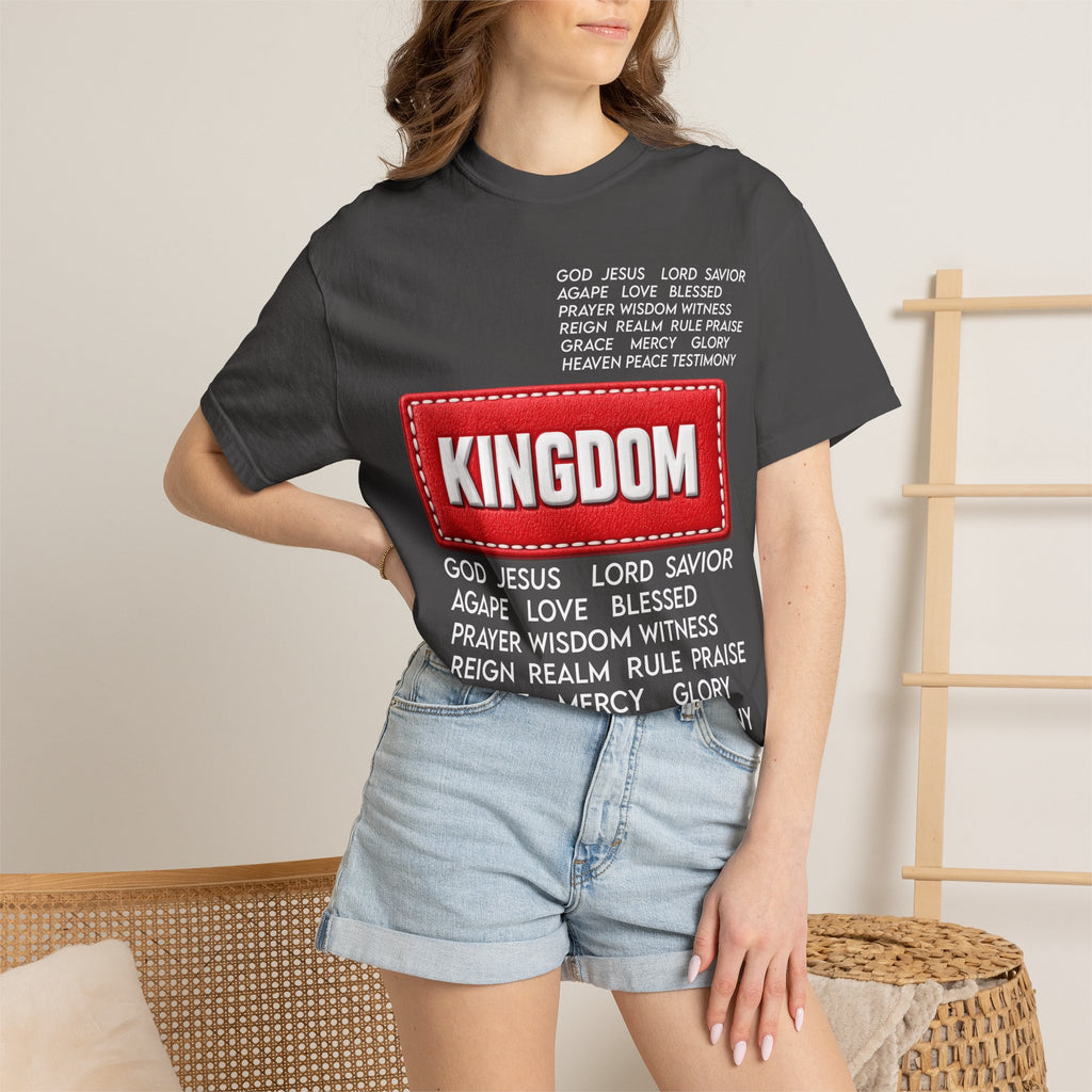 Kingdom Faith T-Shirt — Christian Inspirational Tee with 'KINGDOM' Text