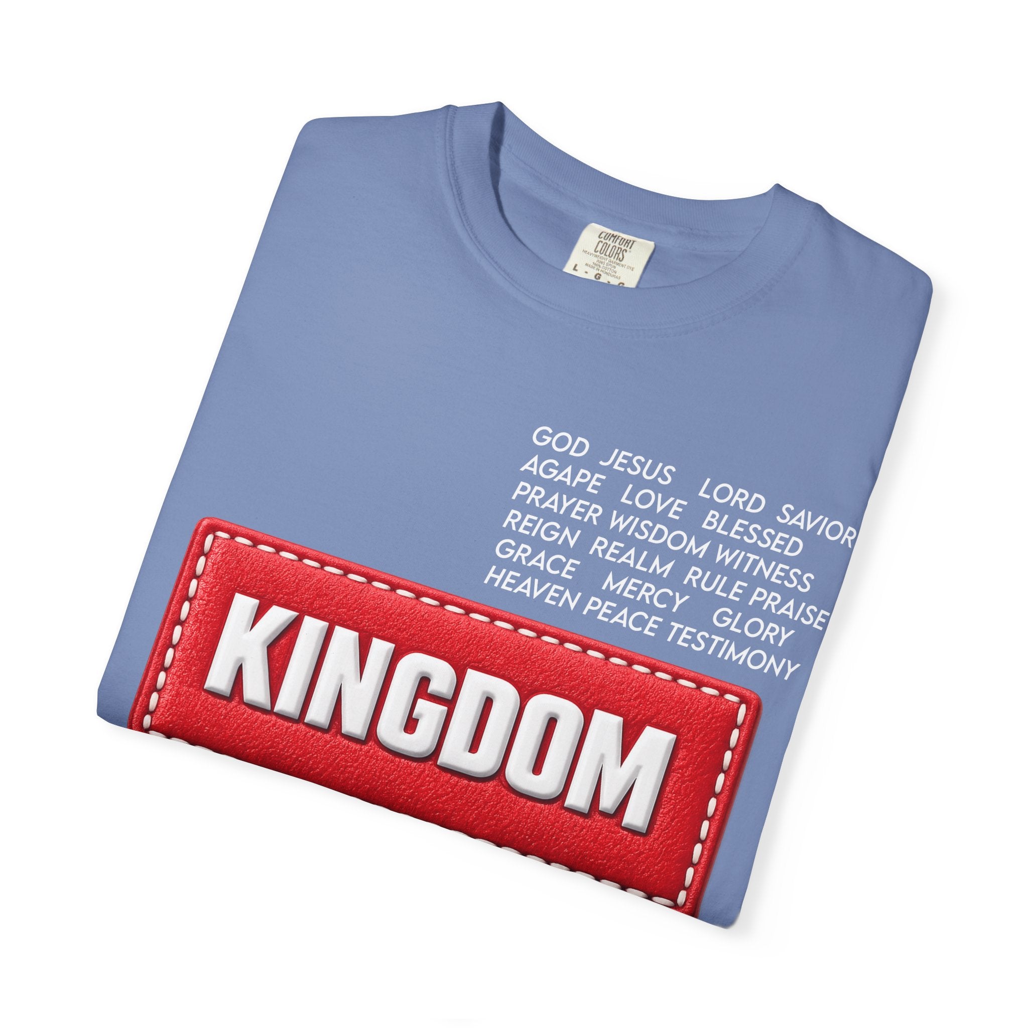 Kingdom Faith T-Shirt — Christian Inspirational Tee with 'KINGDOM' Text