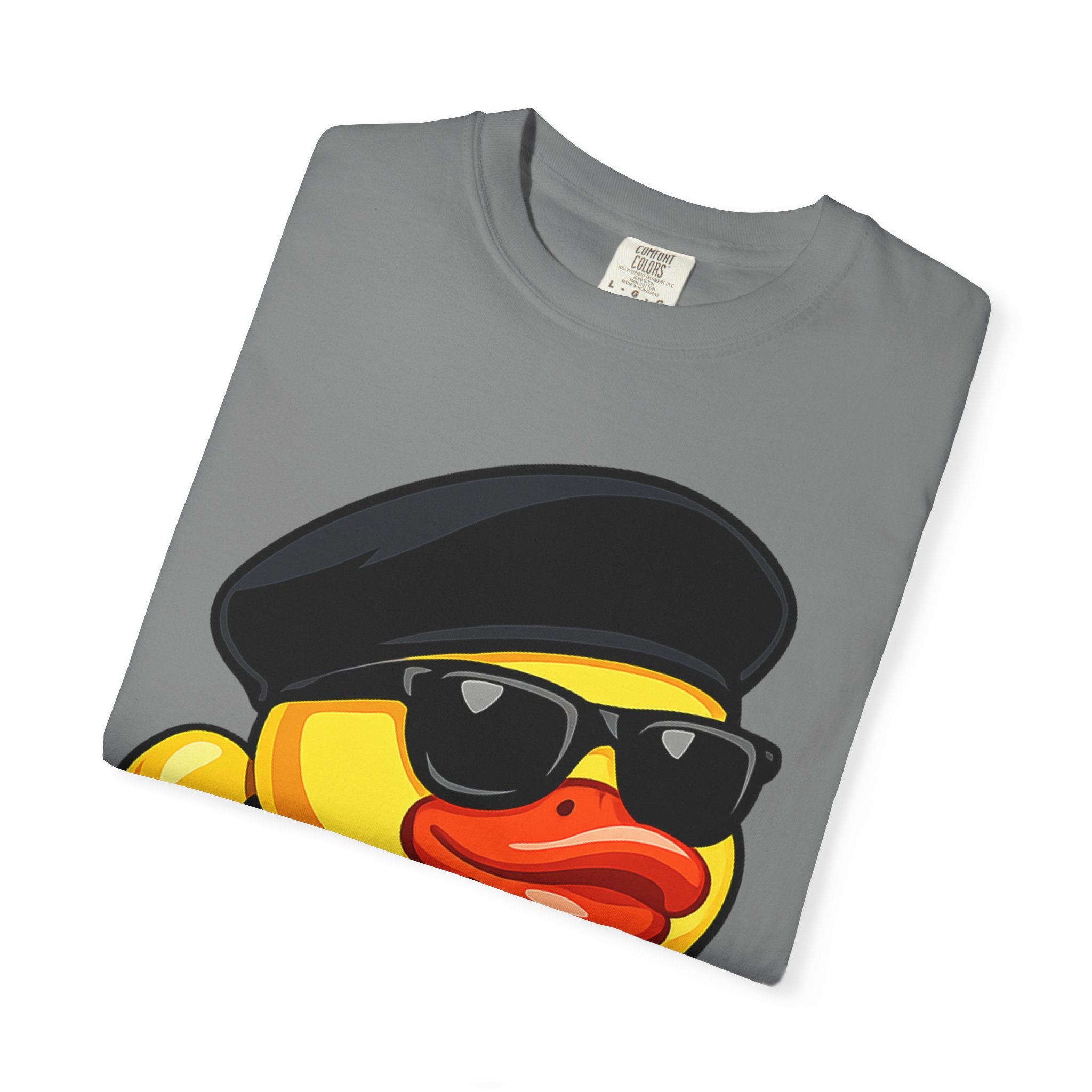 Cool Rubber Duck T-Shirt — Retro New Jack Ducky with Sunglasses & Chain