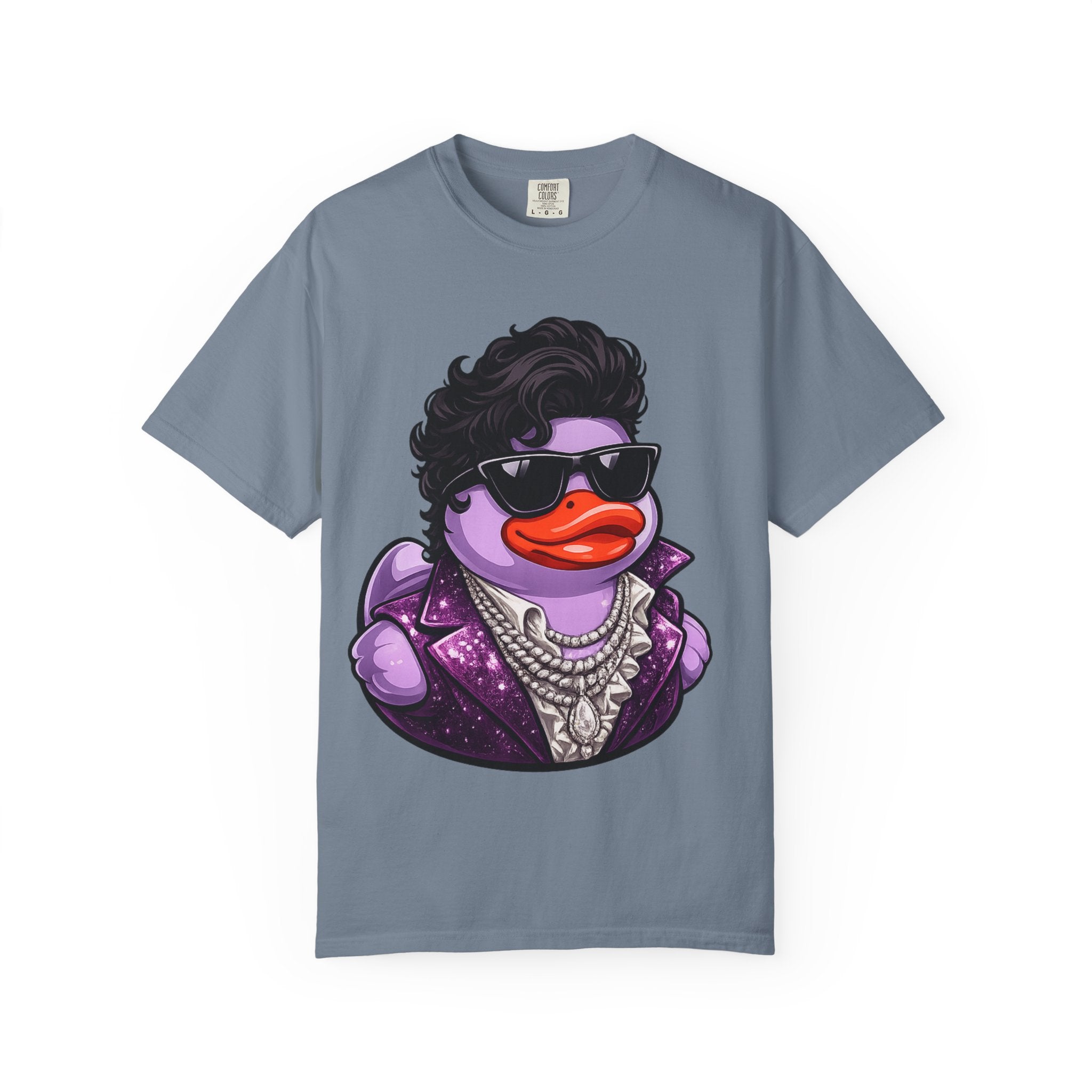 Purple Rock and Soul Rubber Duck graphic T-Shirt