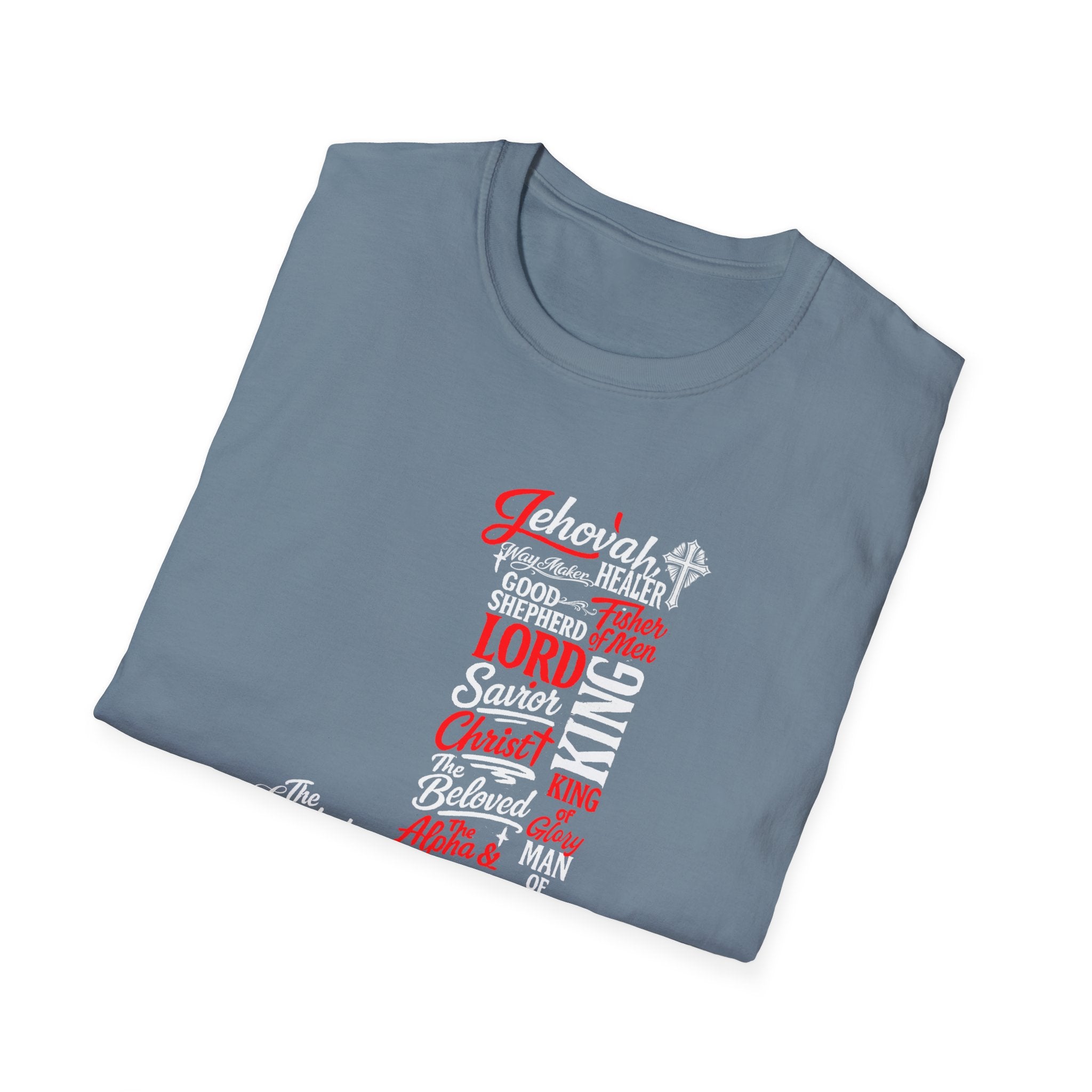 Faith Typography T-Shirt — Christian Inspirational Word Art Tee