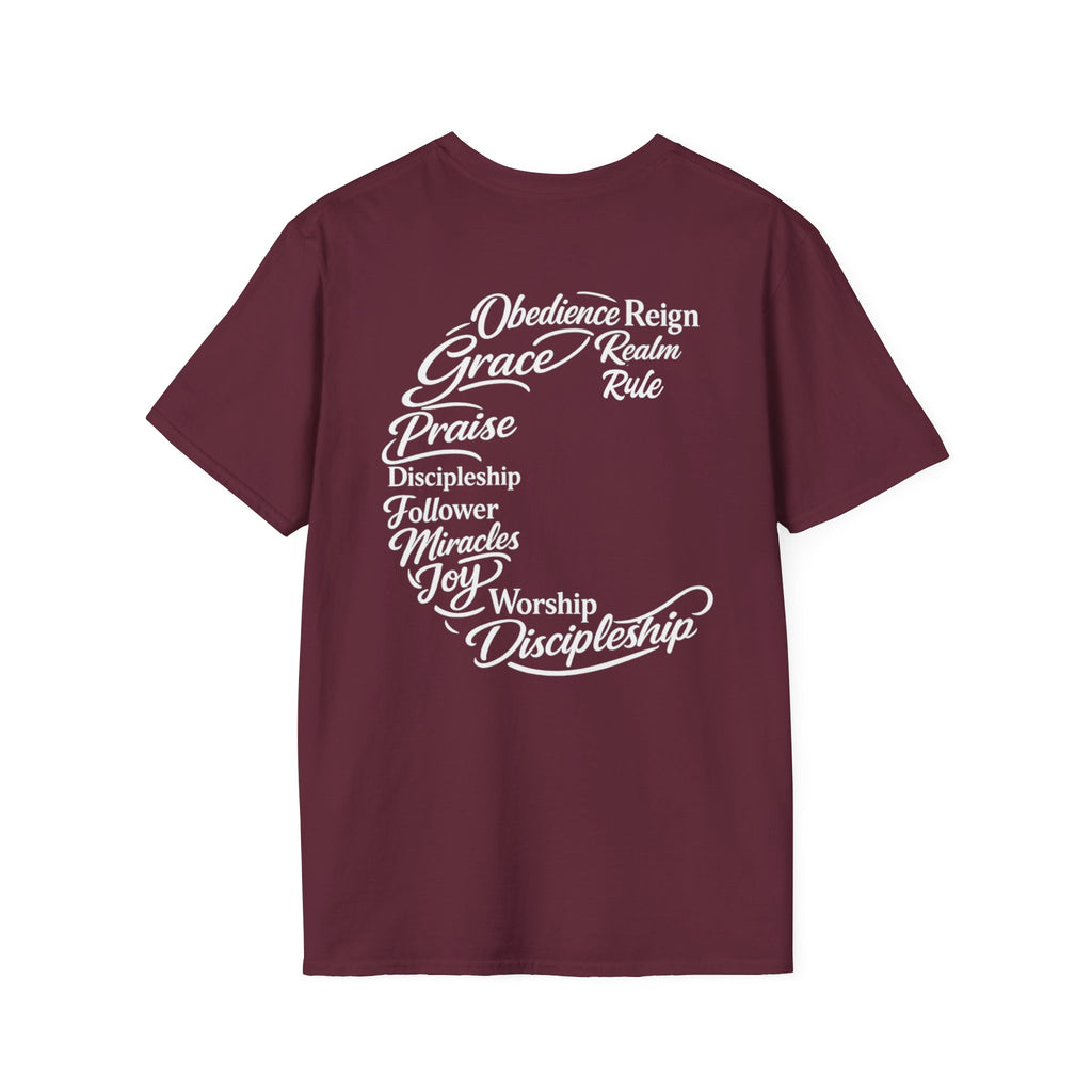 Gospel Typography Tee — Words of Worship