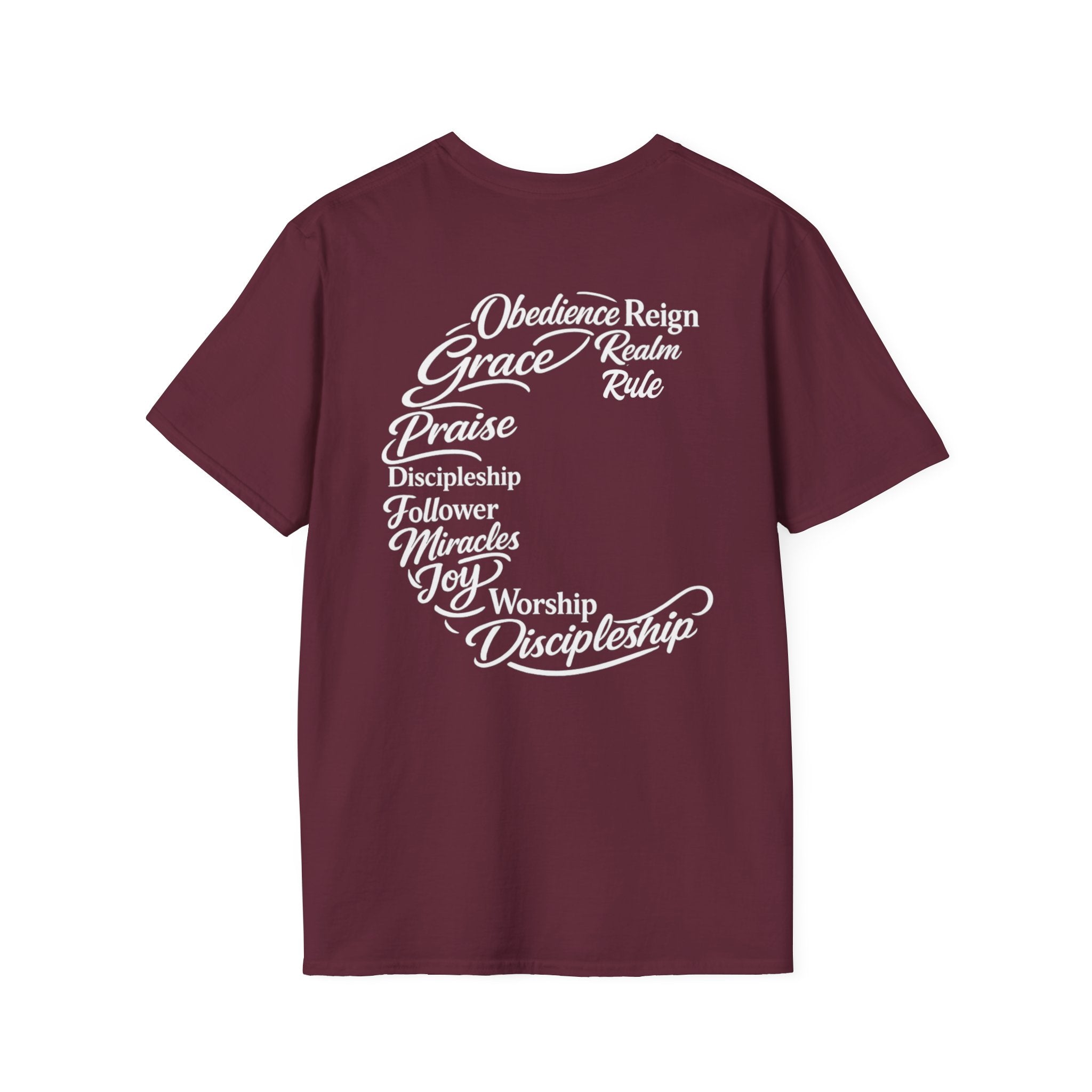 Gospel Typography Tee — Words of Worship