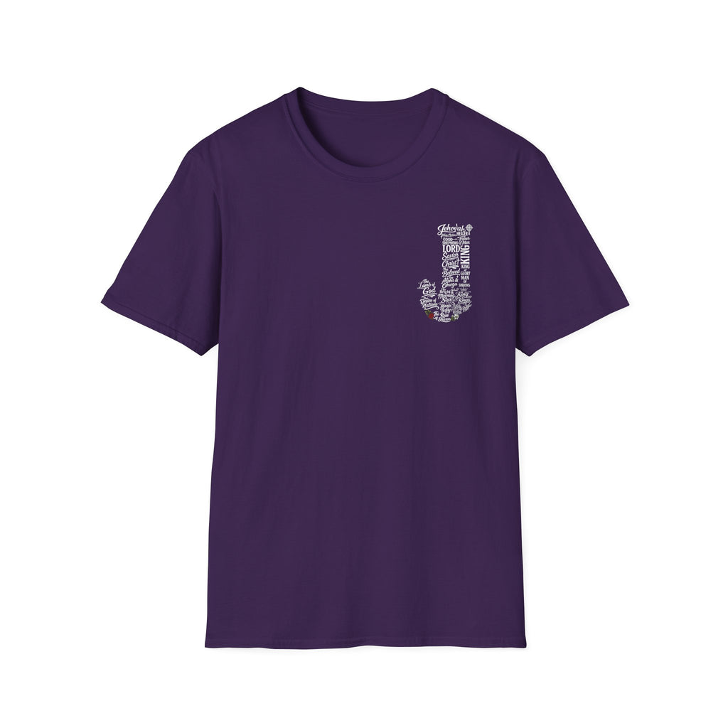 Faith based Typography tee front and back