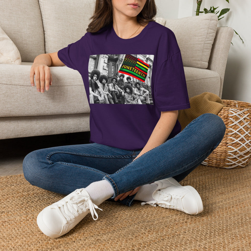 Juneteenth Celebration T-Shirt — Vintage Black History Flag Design