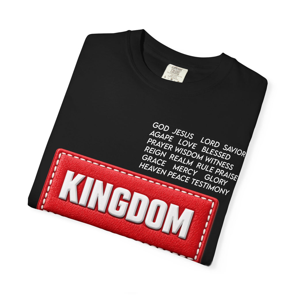 Kingdom Faith T-Shirt — Christian Inspirational Tee with 'KINGDOM' Text