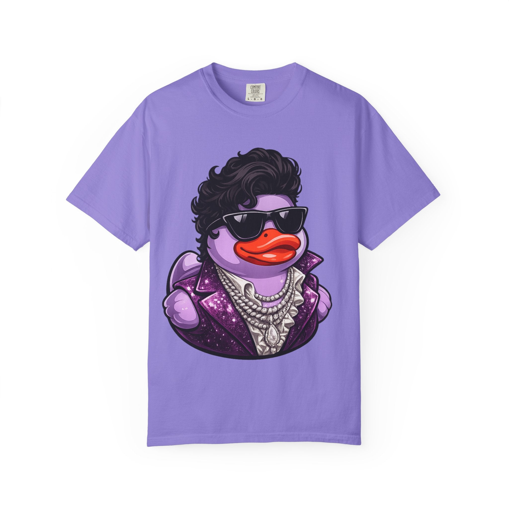 Purple Rock and Soul Rubber Duck graphic T-Shirt