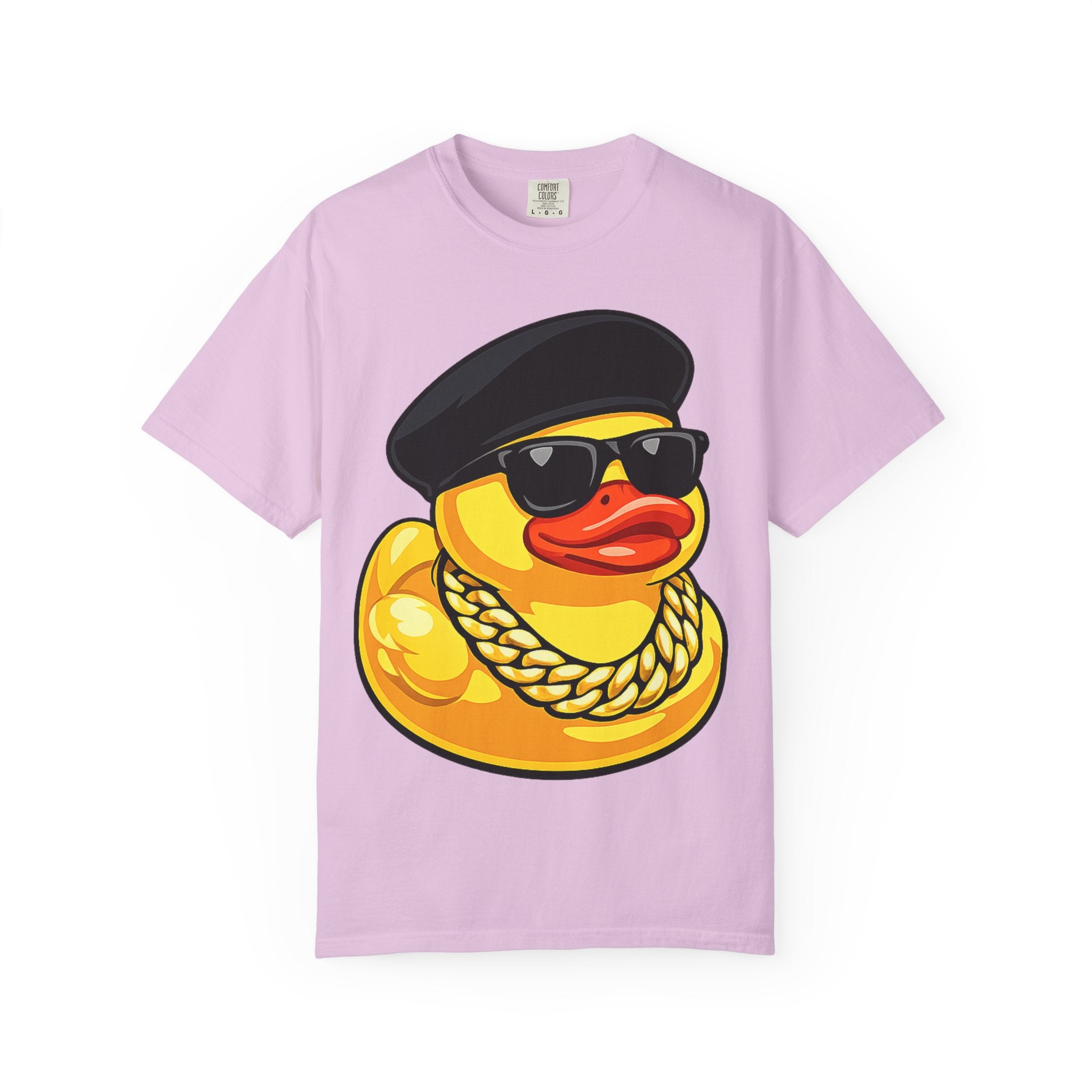Cool Rubber Duck T-Shirt — Retro New Jack Ducky with Sunglasses & Chain