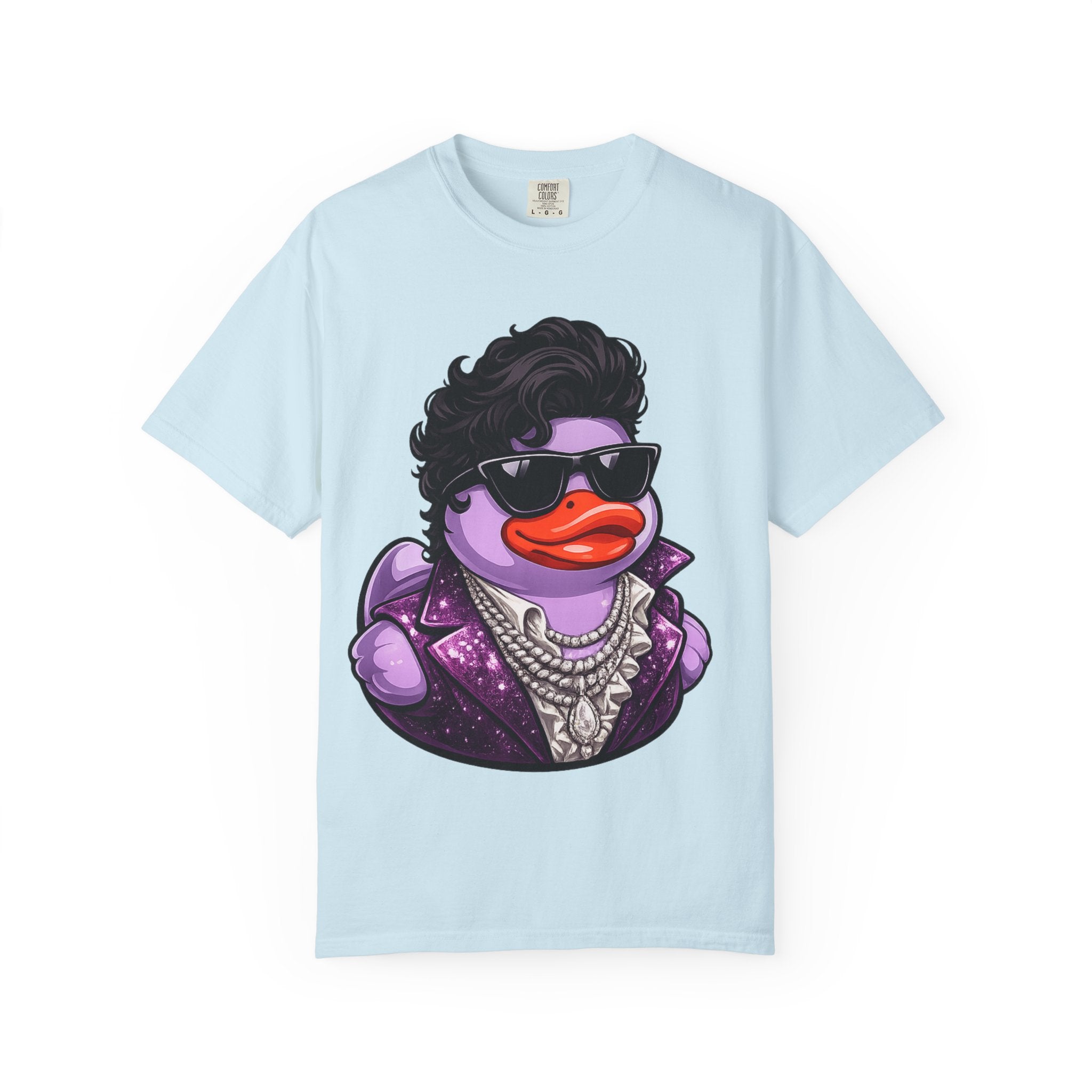 Purple Rock and Soul Rubber Duck graphic T-Shirt
