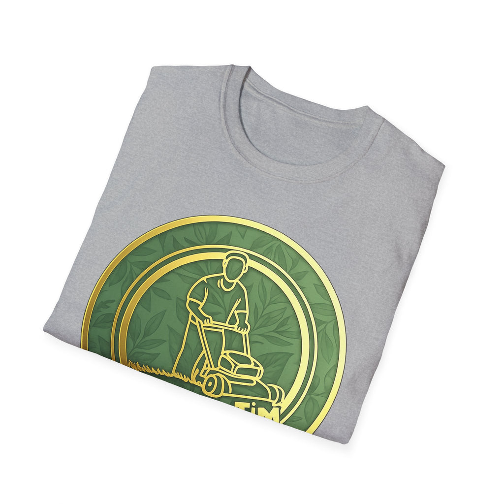 Lawn Care Logo T-Shirt — "Trims By Tim" Gardening Tee