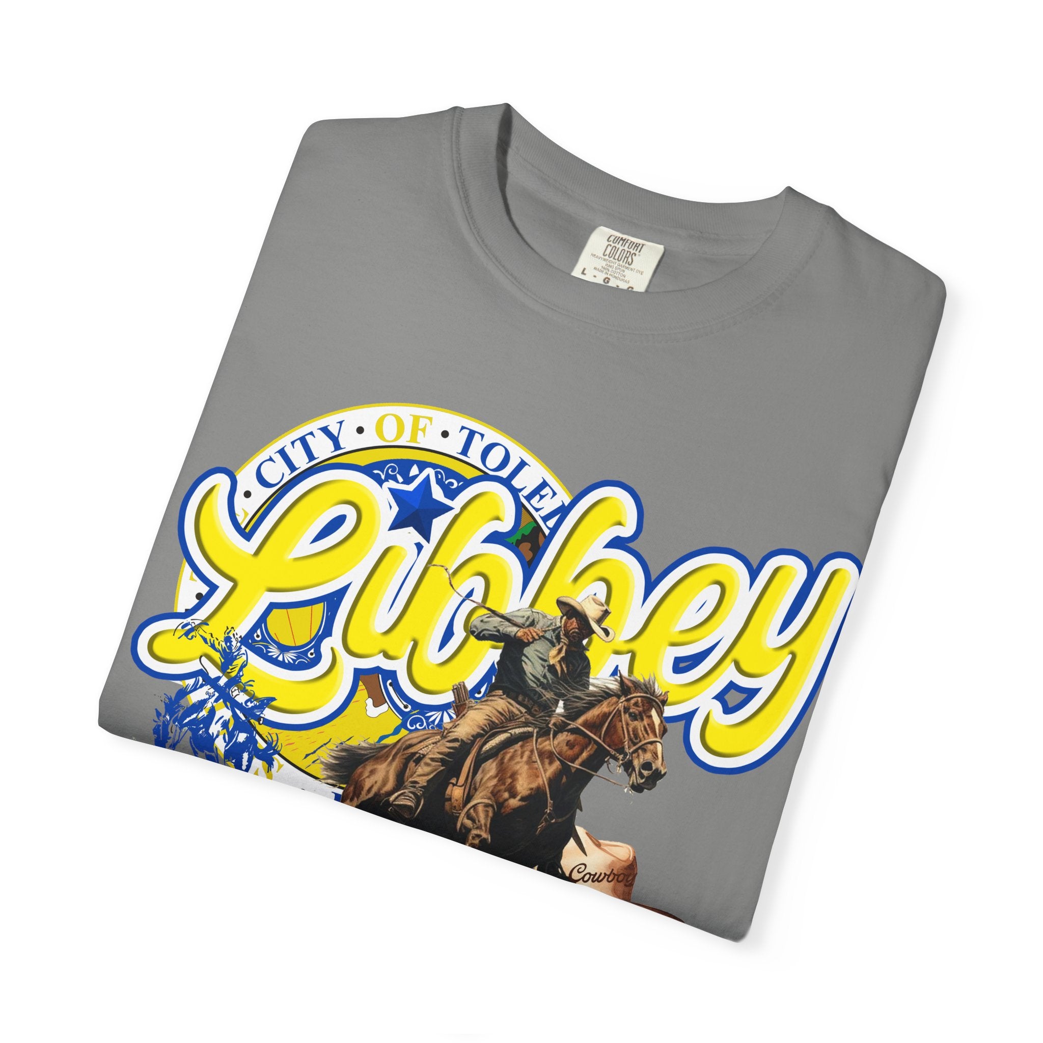 Libbey Western Throwback T-Shirt — Cowboy Horse Roping Graphic Tee