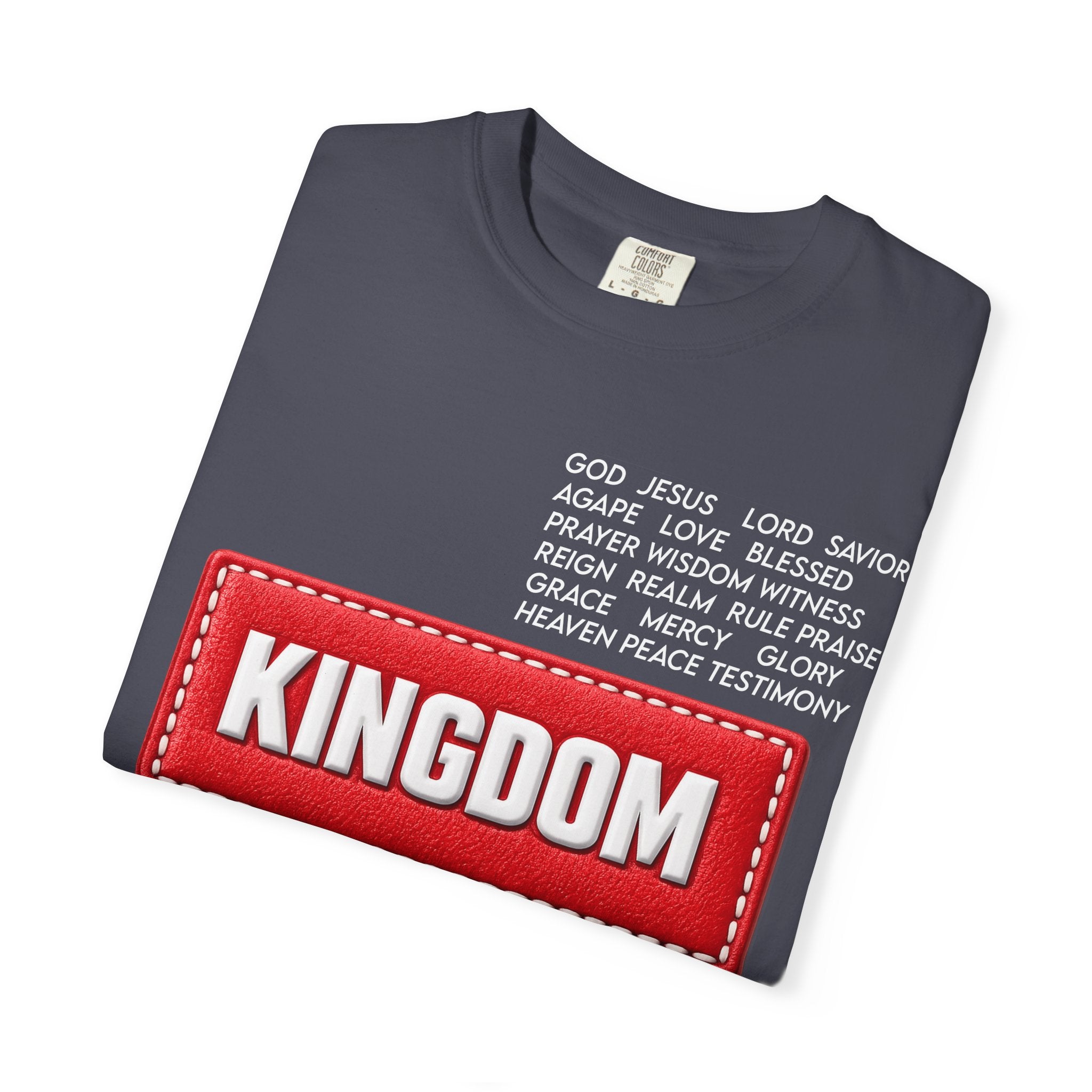 Kingdom Faith T-Shirt — Christian Inspirational Tee with 'KINGDOM' Text