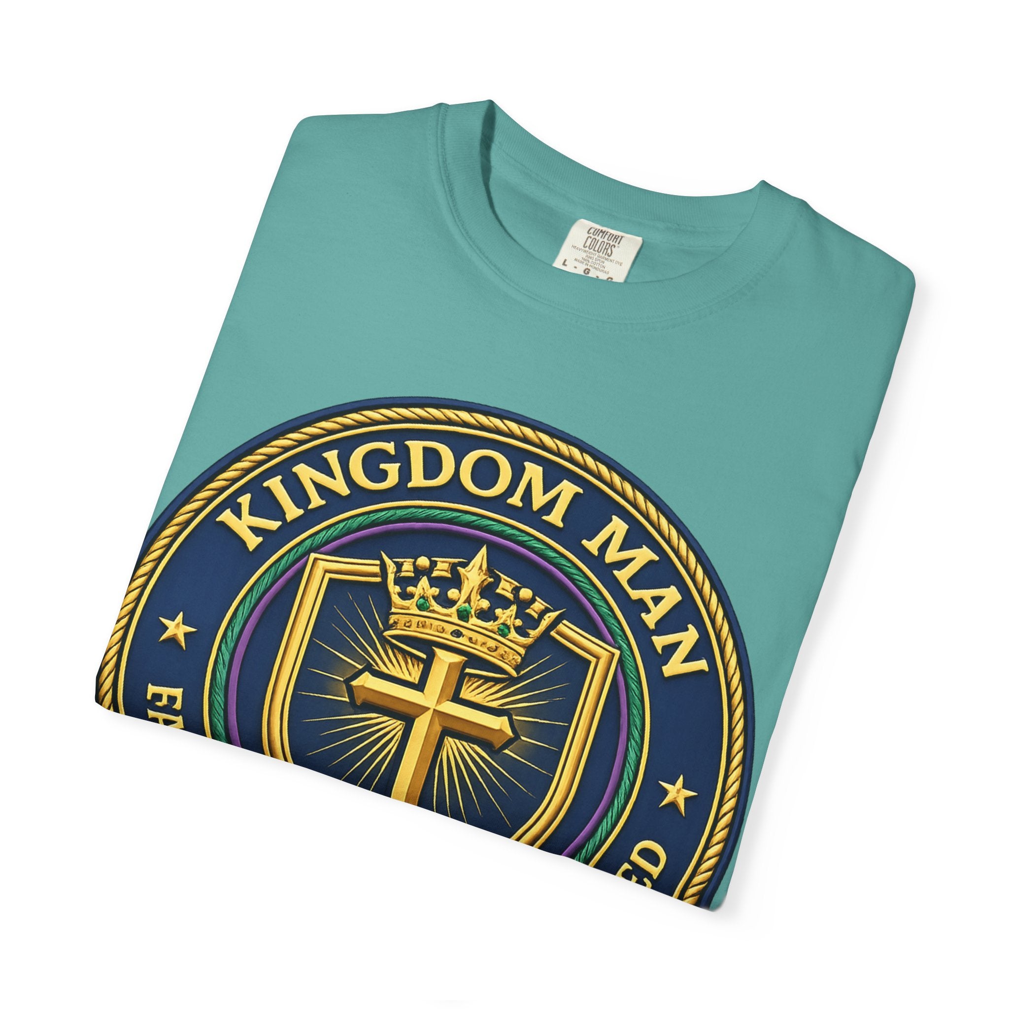 Kingdom Man T-Shirt — Faithful • Obedient • Blessed Christian Tee