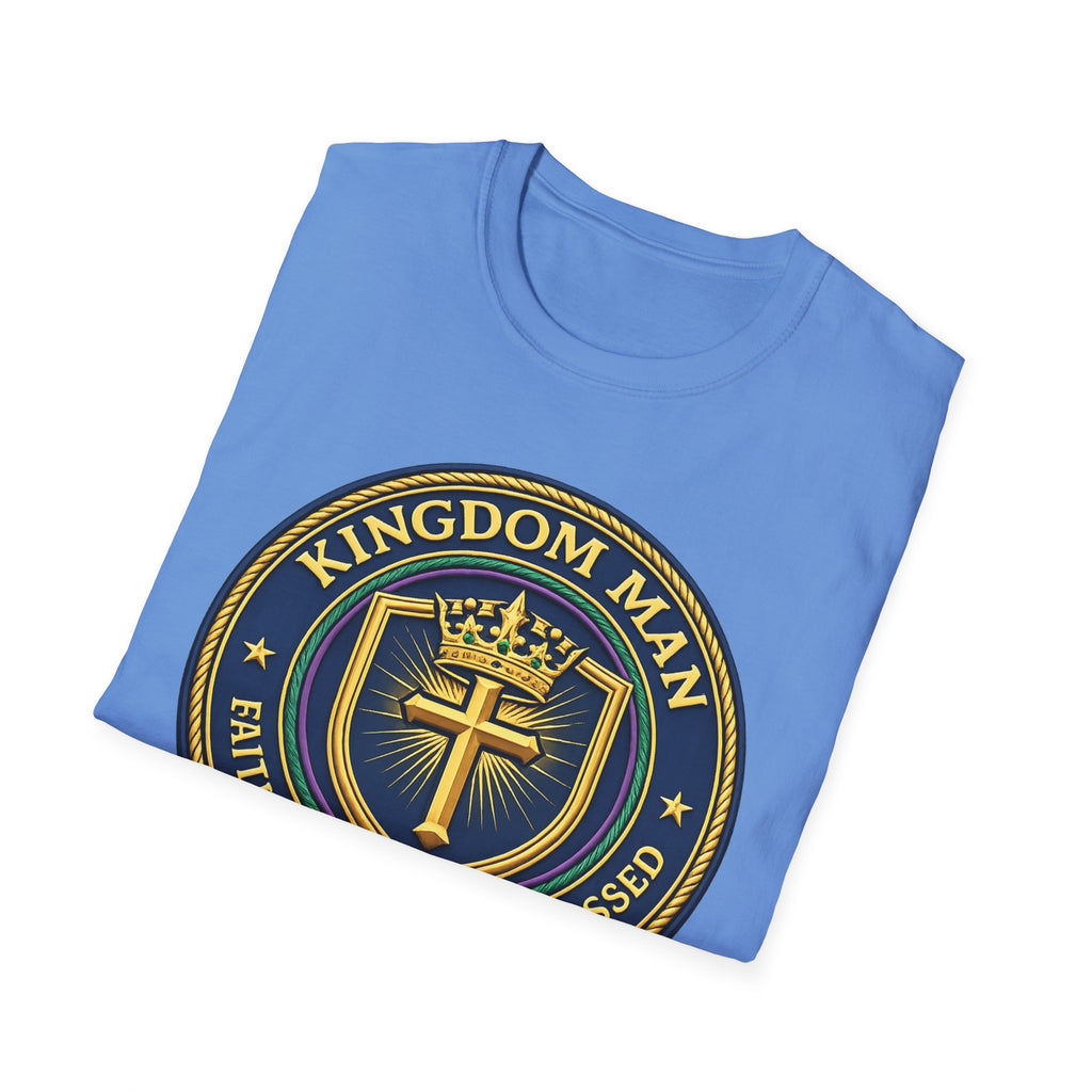 Kingdom Man T-Shirt — Faithful Obedient Blessed Christian Graphic Tee