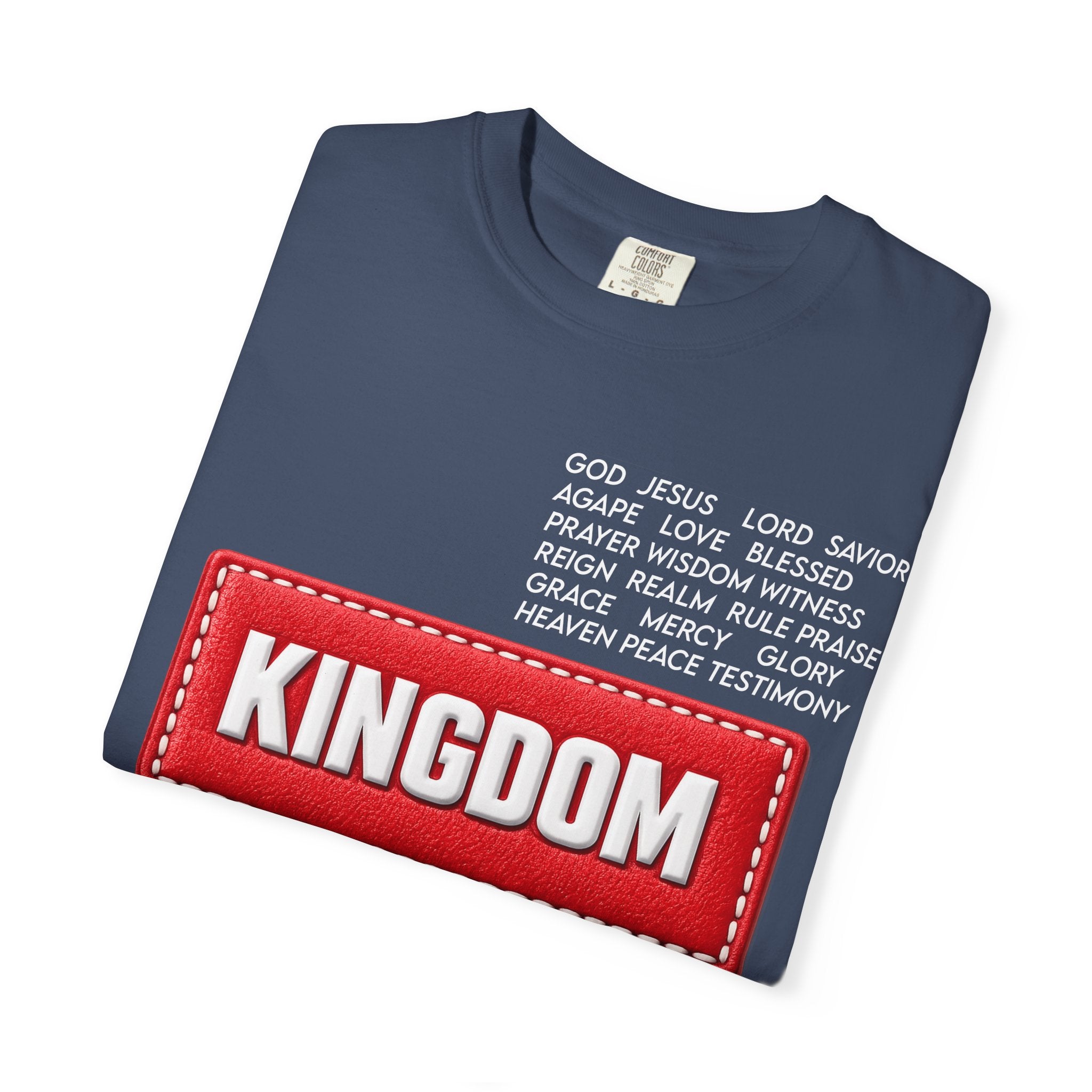 Kingdom Faith T-Shirt — Christian Inspirational Tee with 'KINGDOM' Text