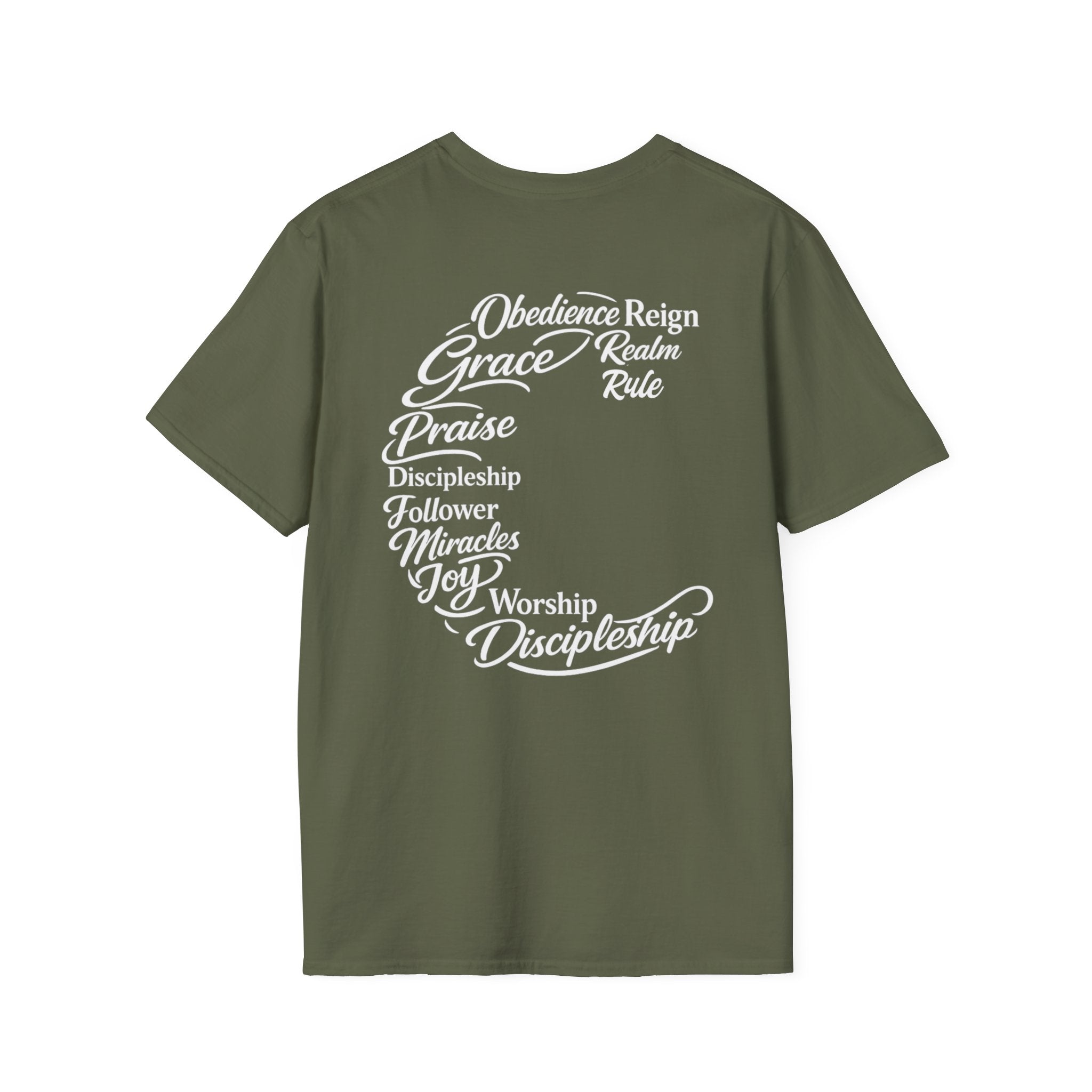 Gospel Typography Tee — Words of Worship