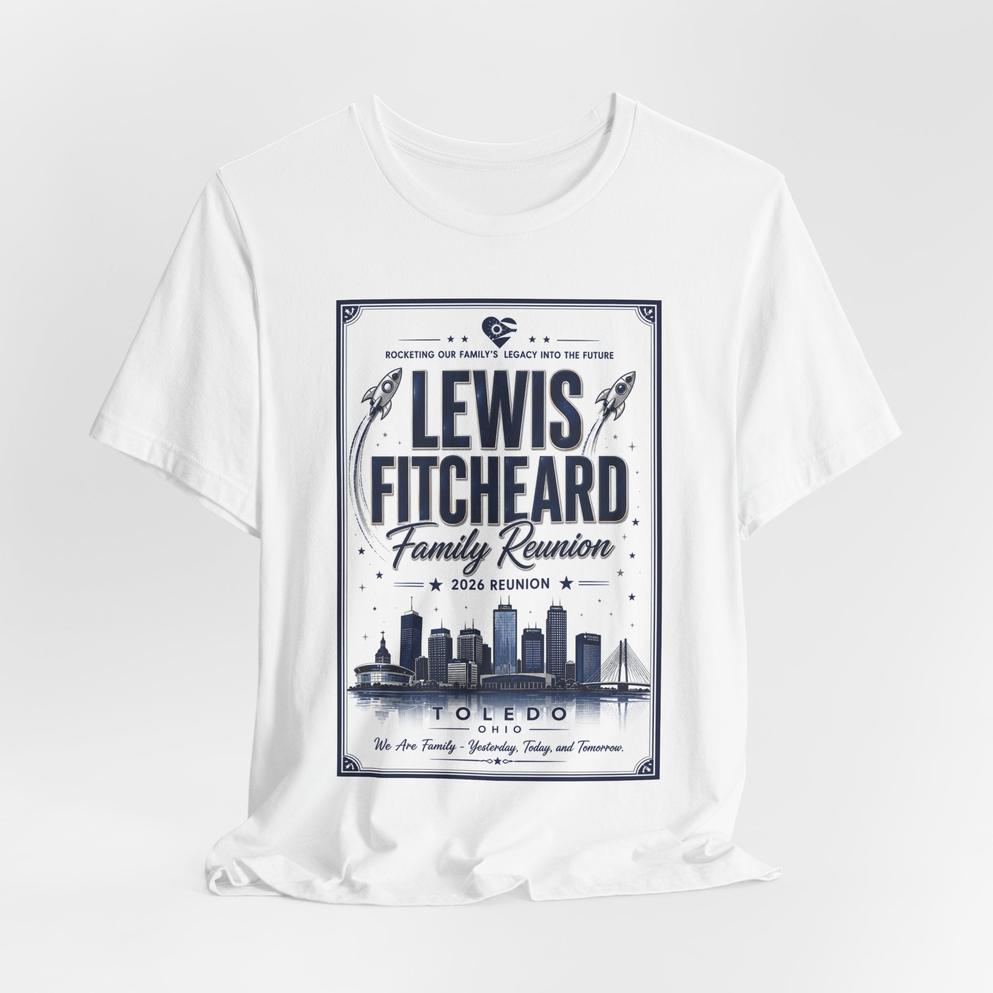 Family Reunion T-Shirt - "Lewis Fitcheard" Toledo 2024 Vintage Skyline Design