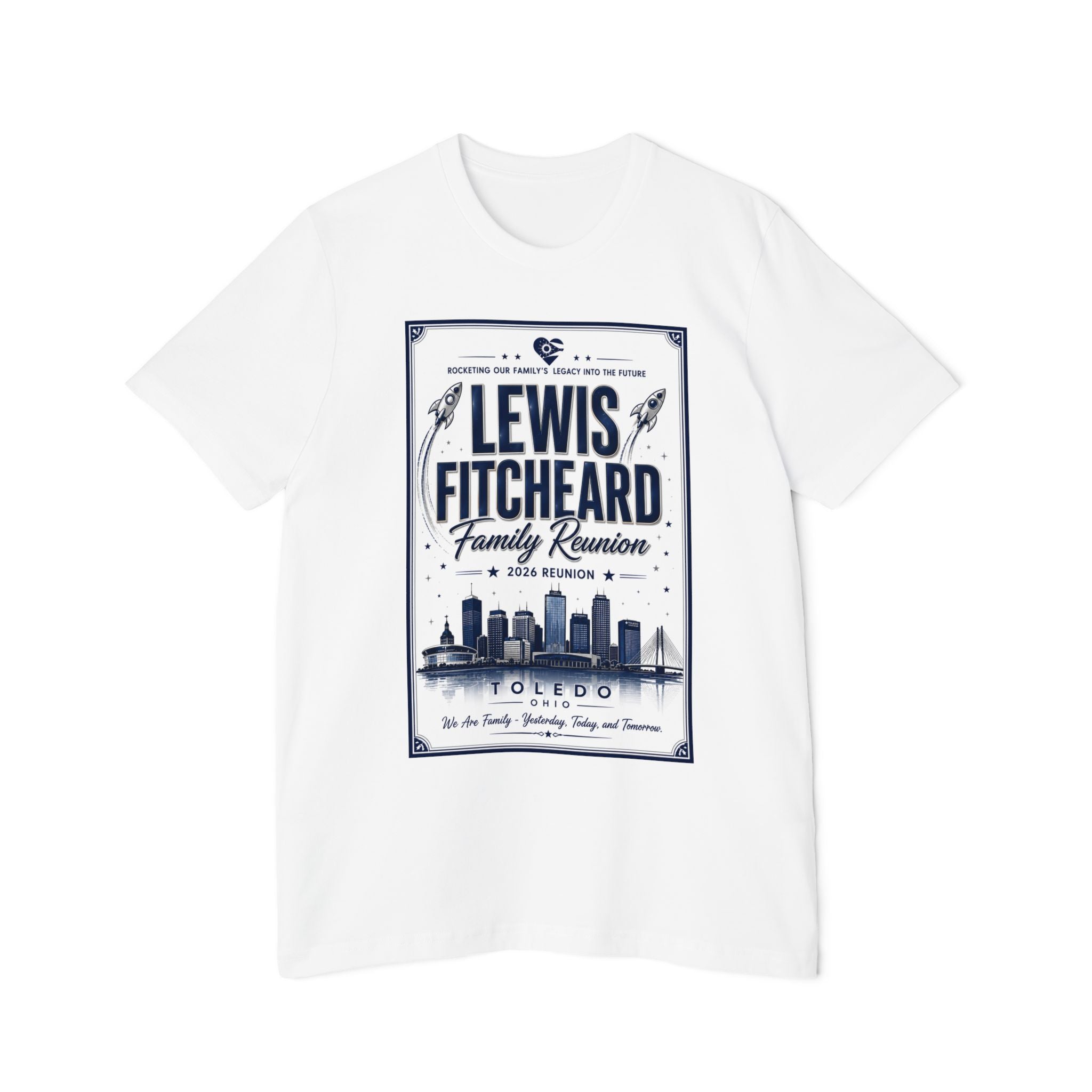 Family Reunion T-Shirt — Custom "Lewis Fitcheard" Toledo Skyline Tee