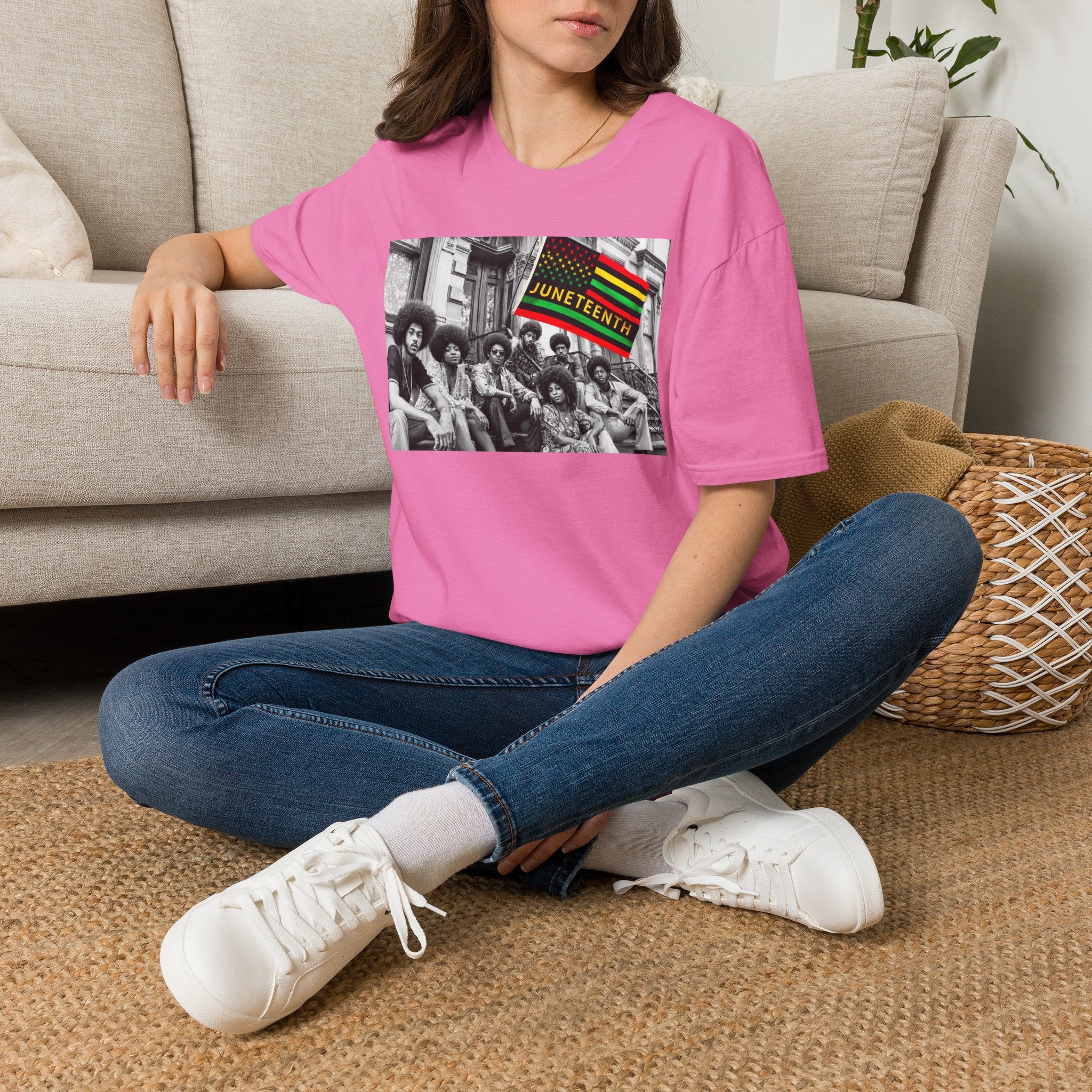 Juneteenth Celebration T-Shirt — Vintage Black History Flag Design