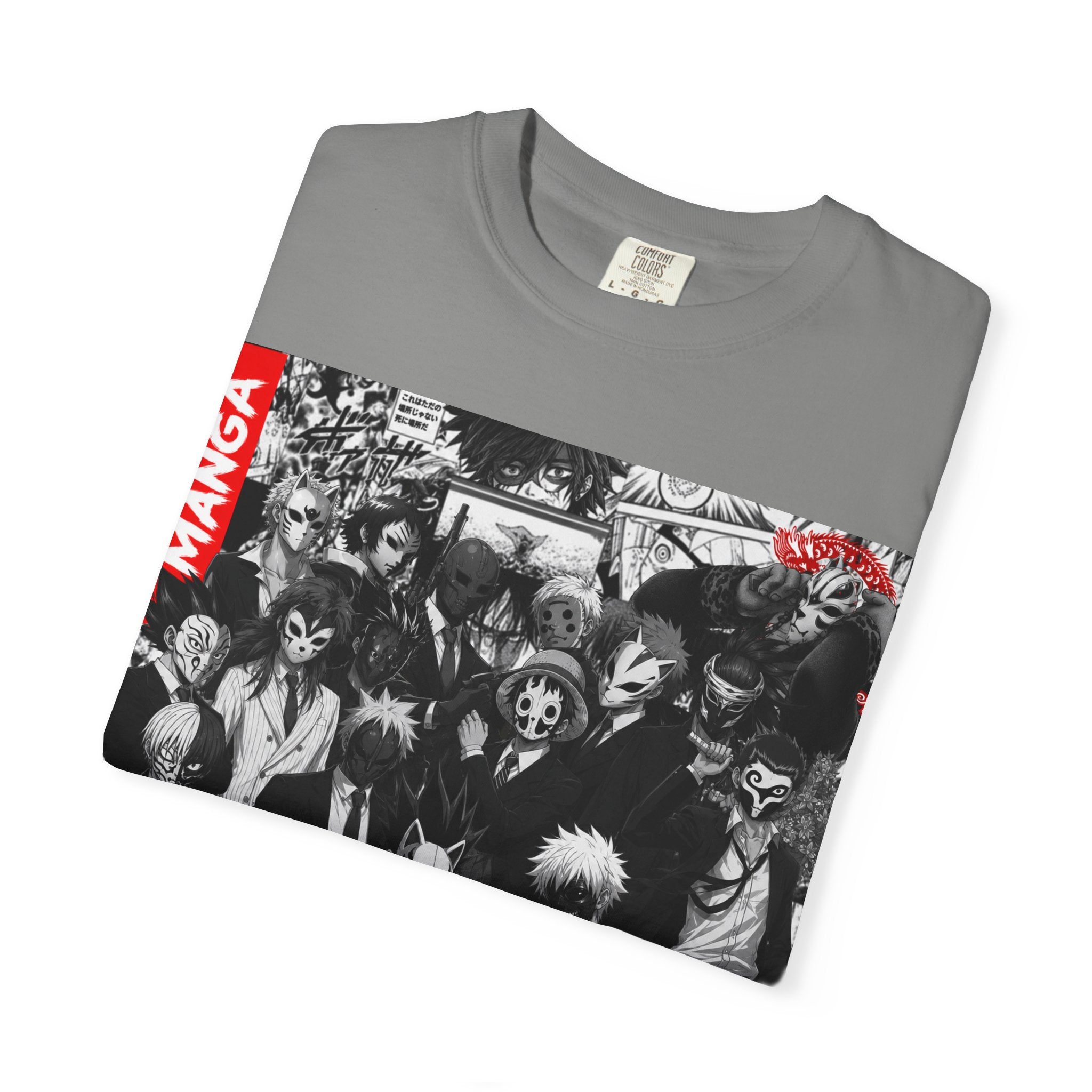 Manga Mask  Collage T-Shirt