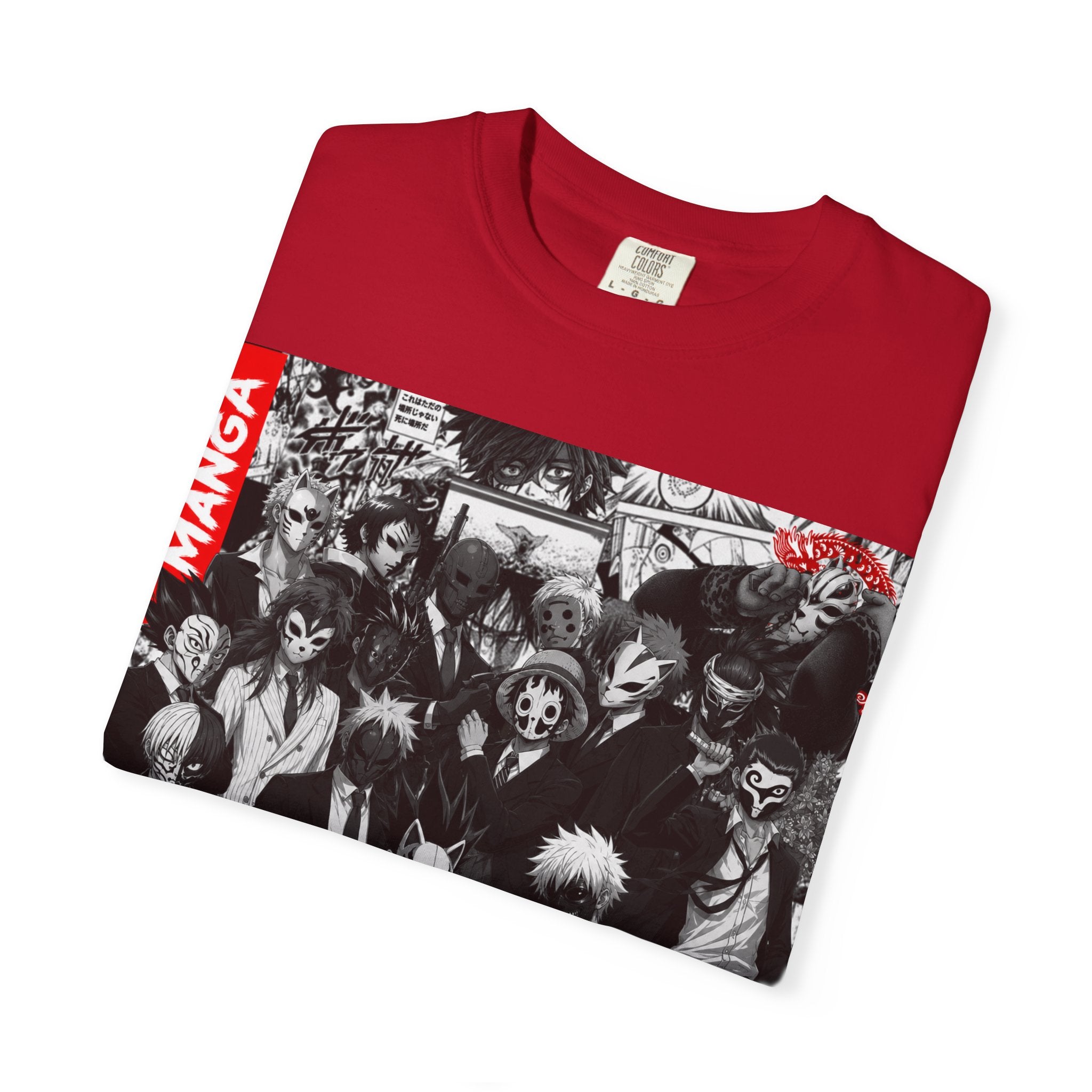 Manga Mask  Collage T-Shirt