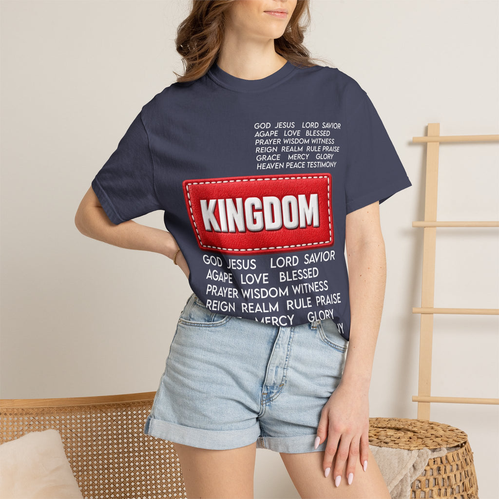 Kingdom Faith T-Shirt — Christian Inspirational Tee with 'KINGDOM' Text