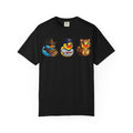 Rubber Duck Dashboard Trio Graphic T-Shirt — Cute Character Tee (Duck Dashboard)