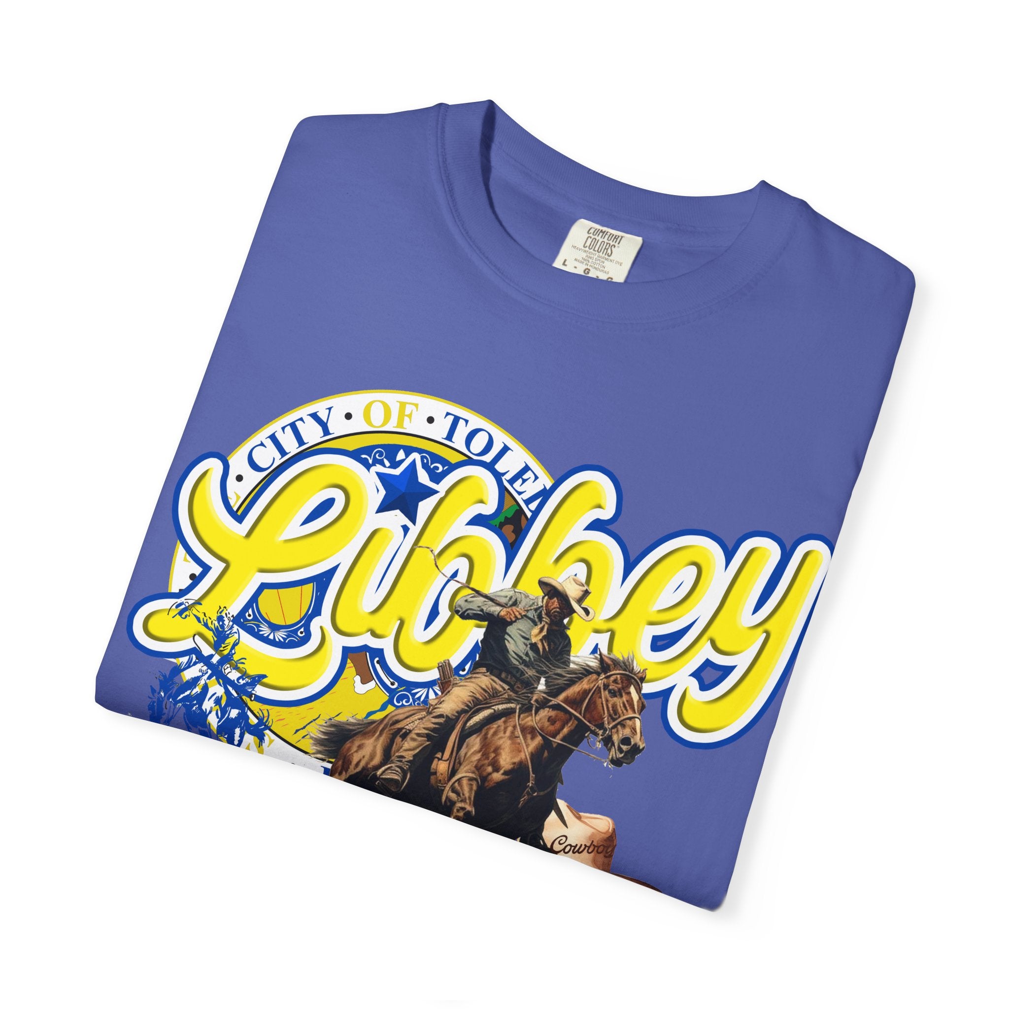 Libbey Western Throwback T-Shirt — Cowboy Horse Roping Graphic Tee