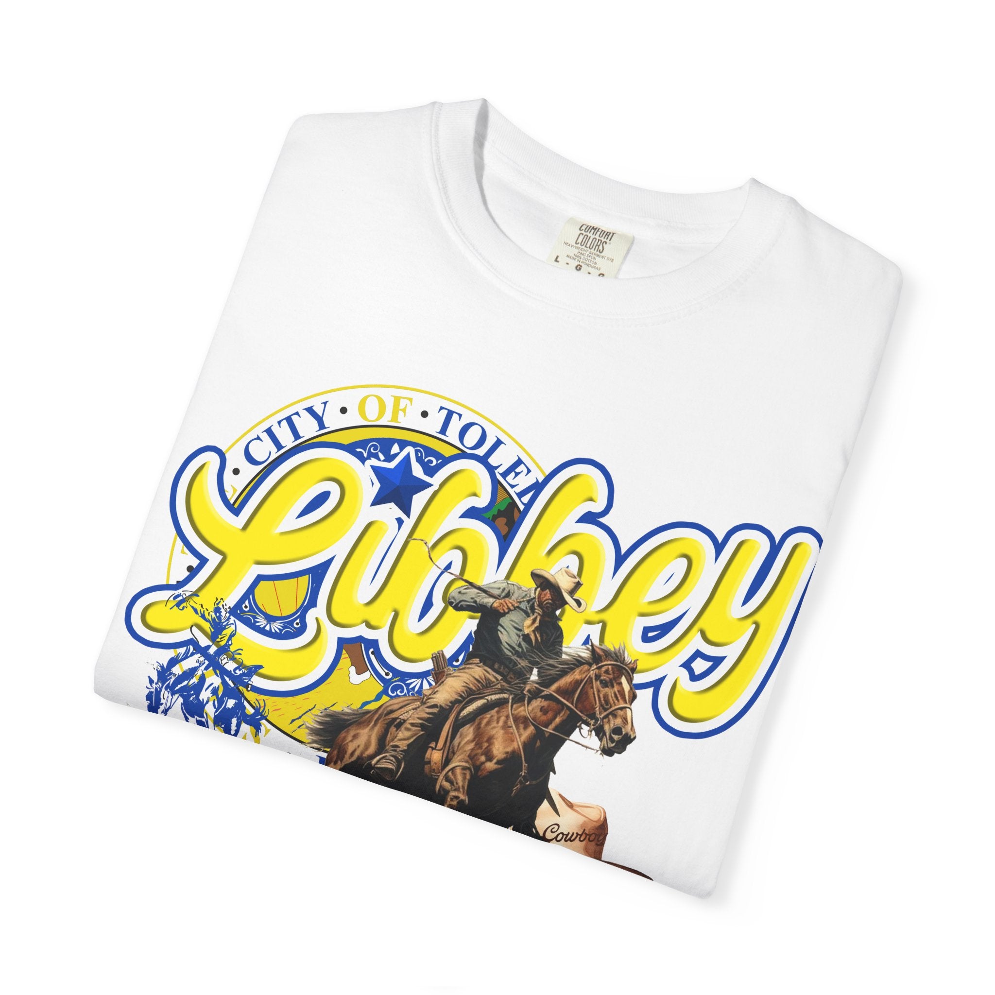 Libbey Western Throwback T-Shirt — Cowboy Horse Roping Graphic Tee