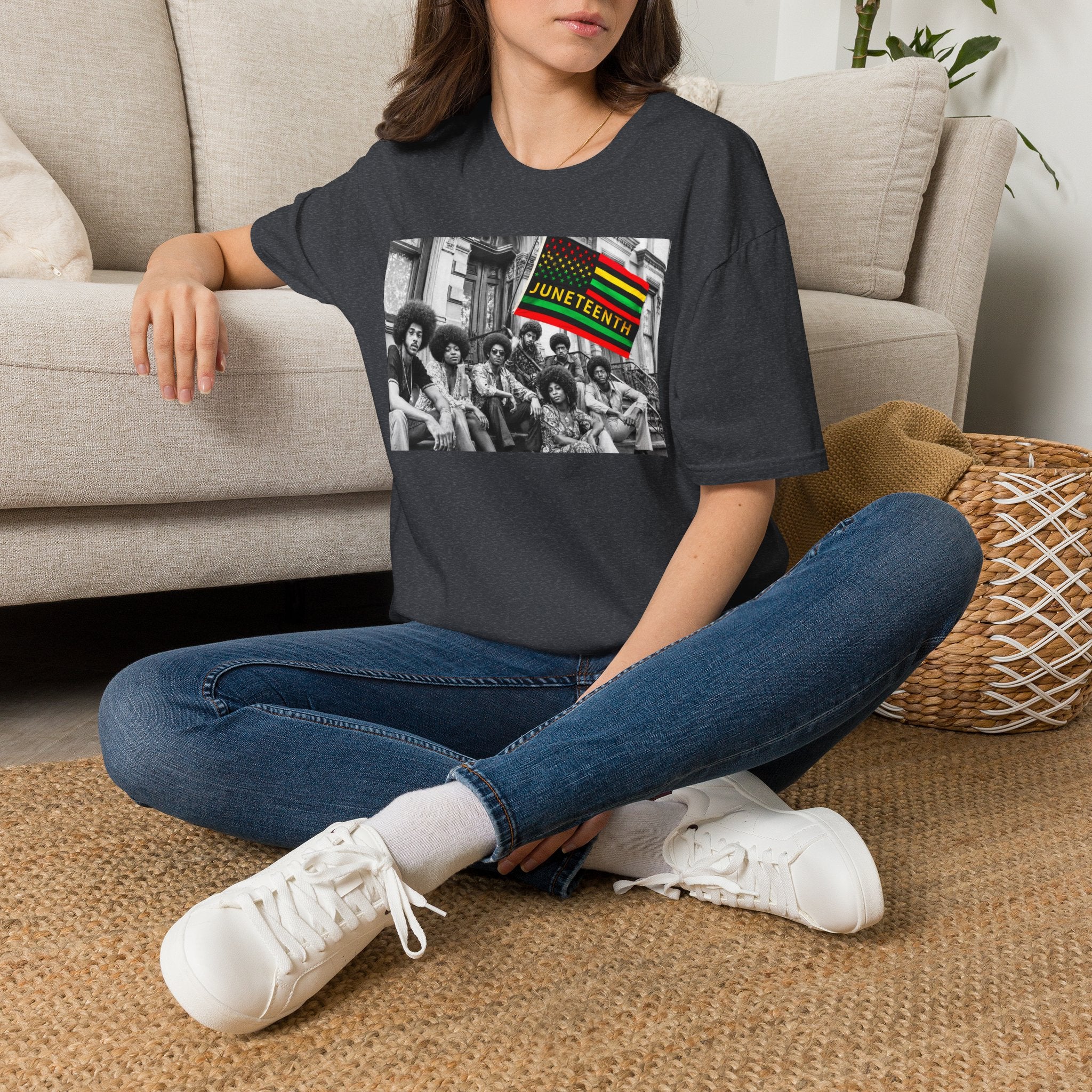 Juneteenth Celebration T-Shirt — Vintage Black History Flag Design