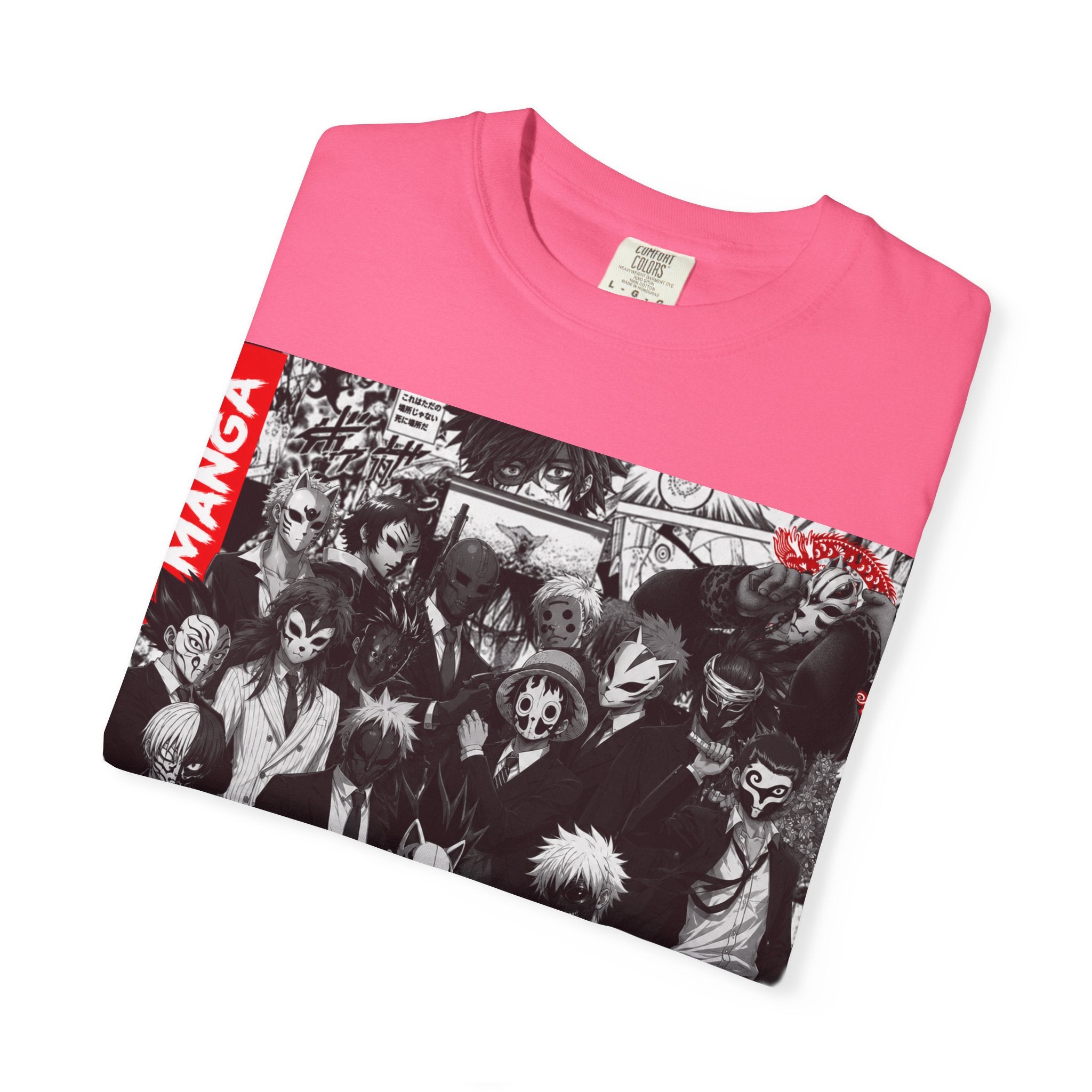 Manga Mask  Collage T-Shirt