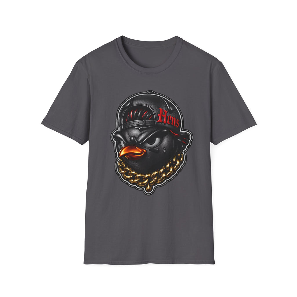 Hens Streetwear T-Shirt — Urban Black and Red themed Graphic Tee
