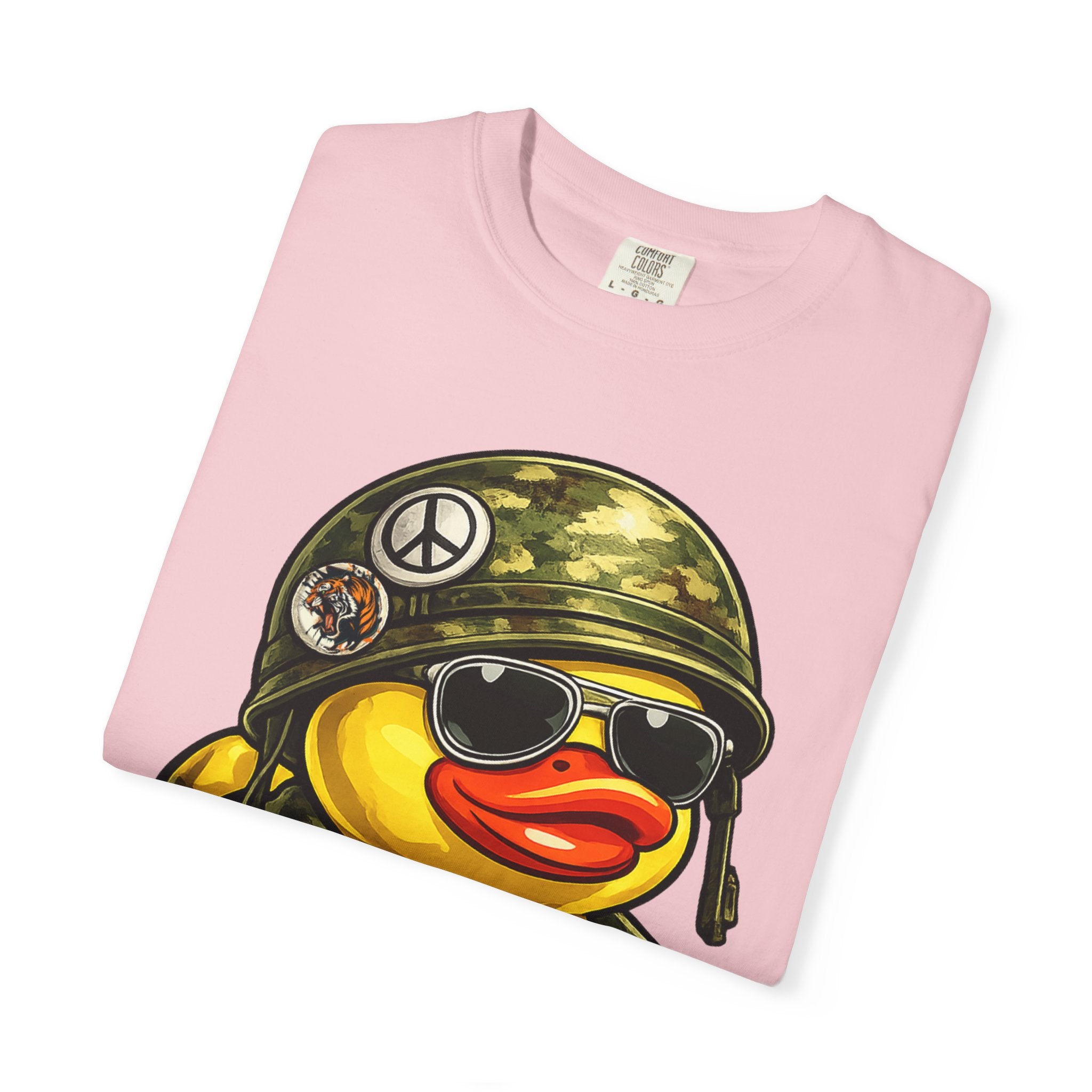 Military Rubber Duck T-Shirt — Cute Camouflage Soldier Duck Graphic Tee