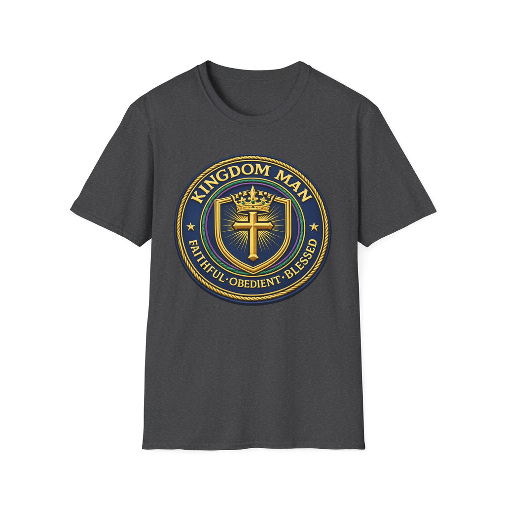 Kingdom Man T-Shirt — Faithful Obedient Blessed Christian Graphic Tee