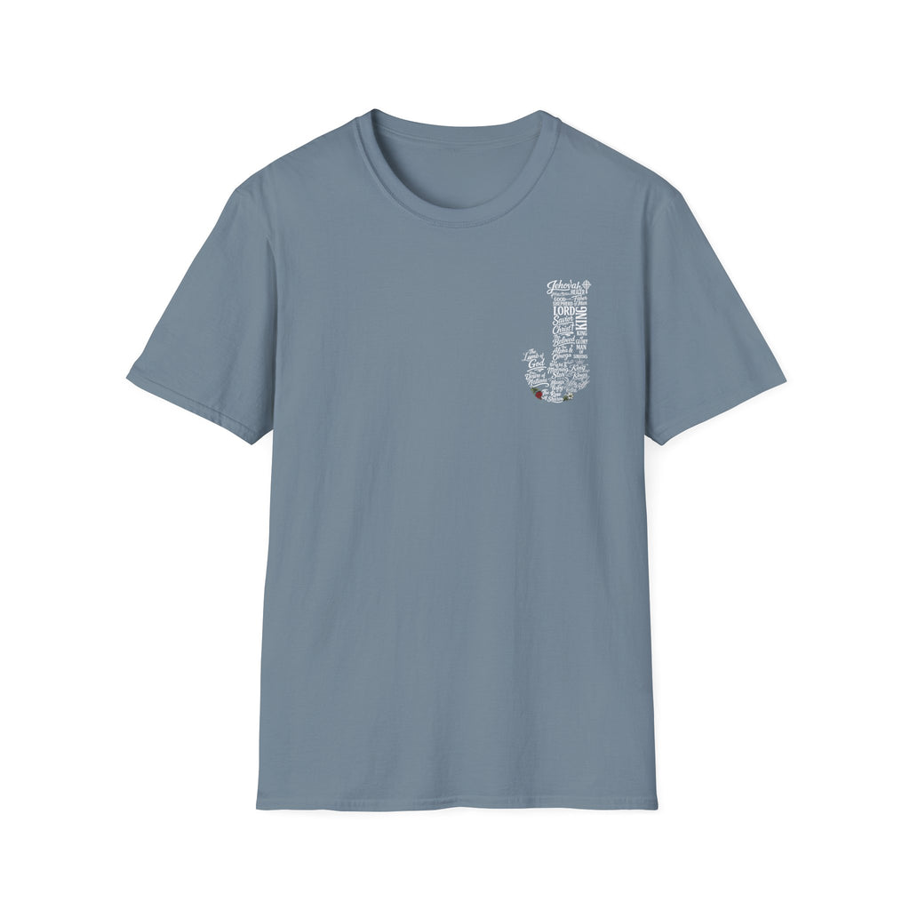 Faith based Typography tee front and back