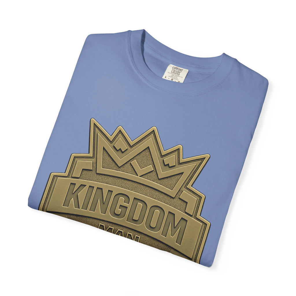 Kingdom Man Shield T-Shirt — Men's Crown Emblem Graphic Tee