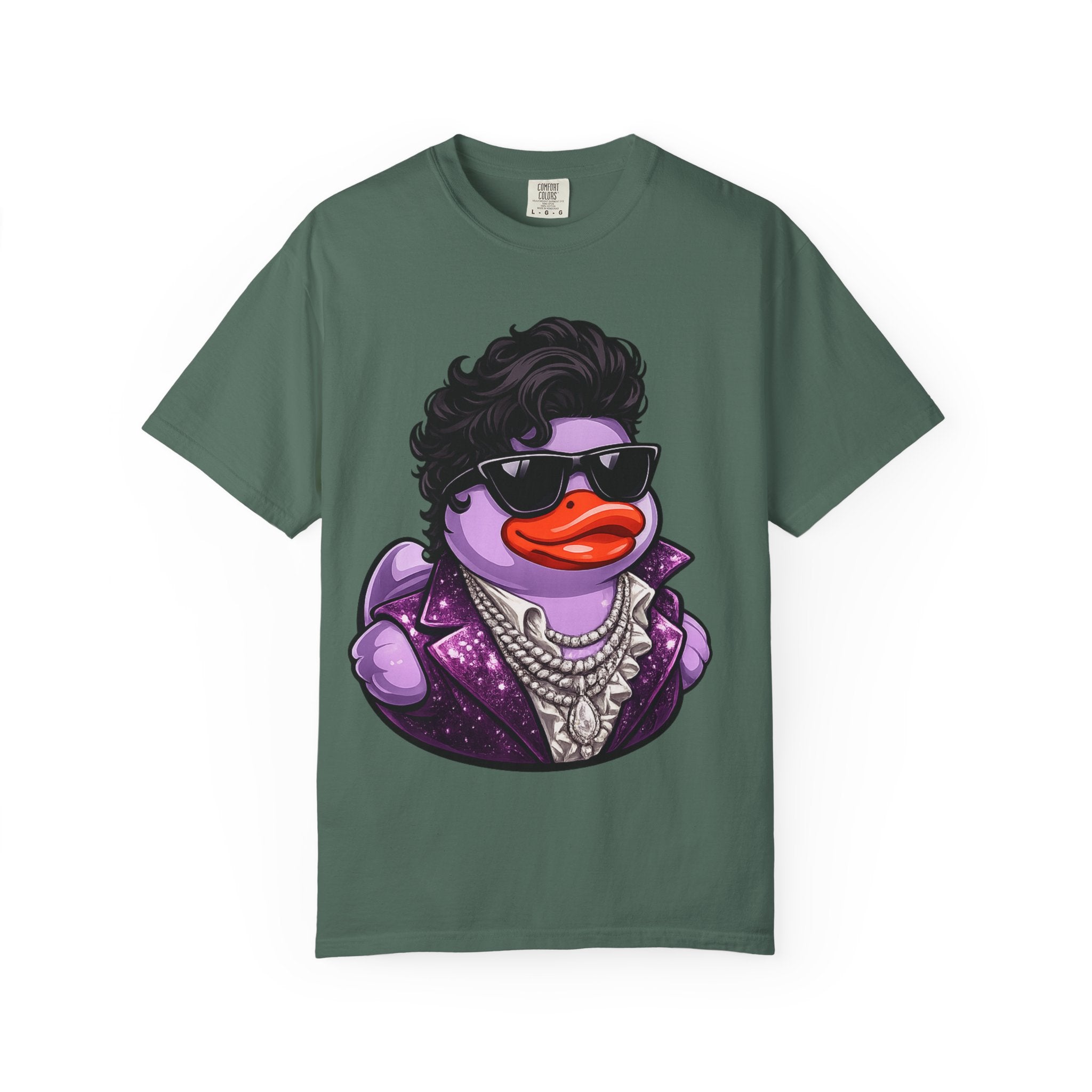 Purple Rock and Soul Rubber Duck graphic T-Shirt