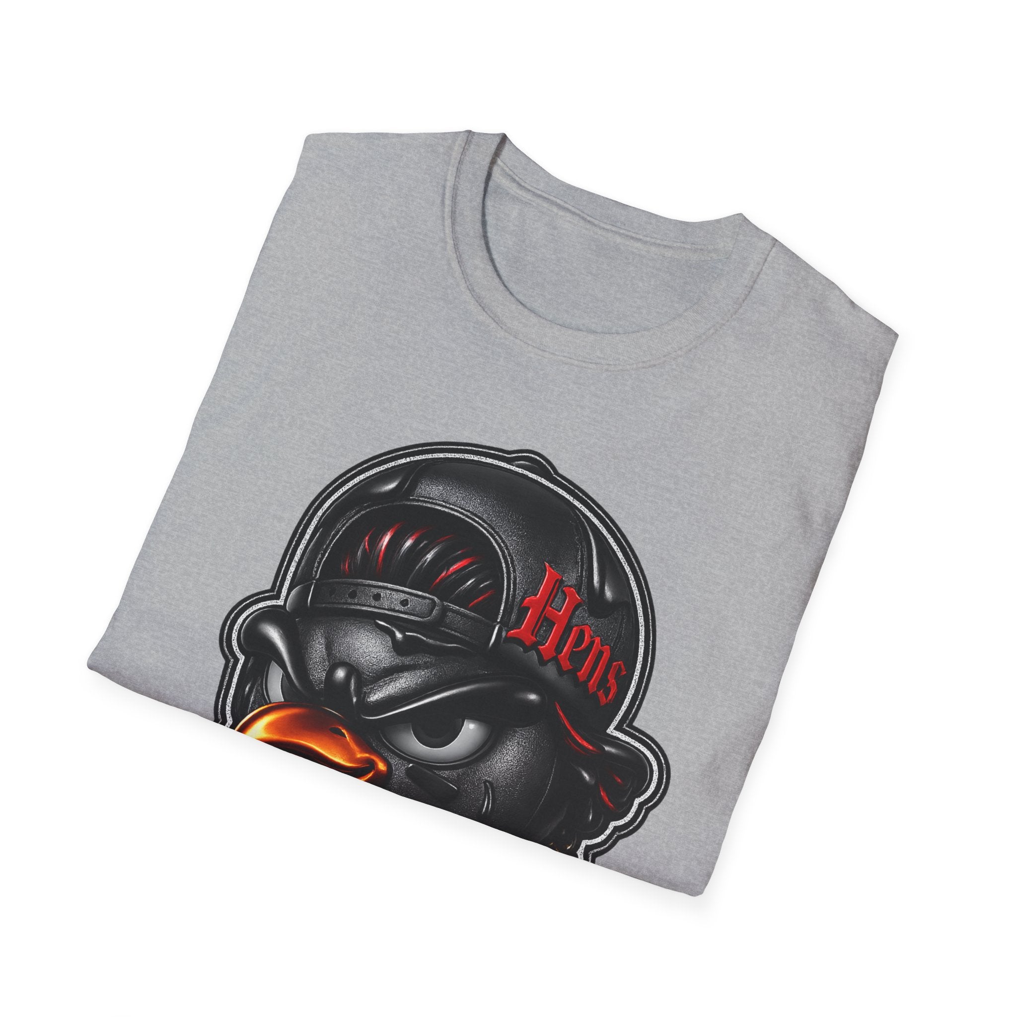 Hens Streetwear T-Shirt — Urban Black and Red themed Graphic Tee