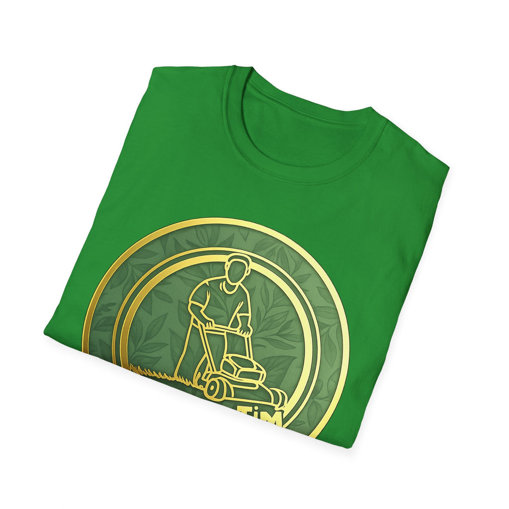Lawn Care Logo T-Shirt — "Trims By Tim" Gardening Tee