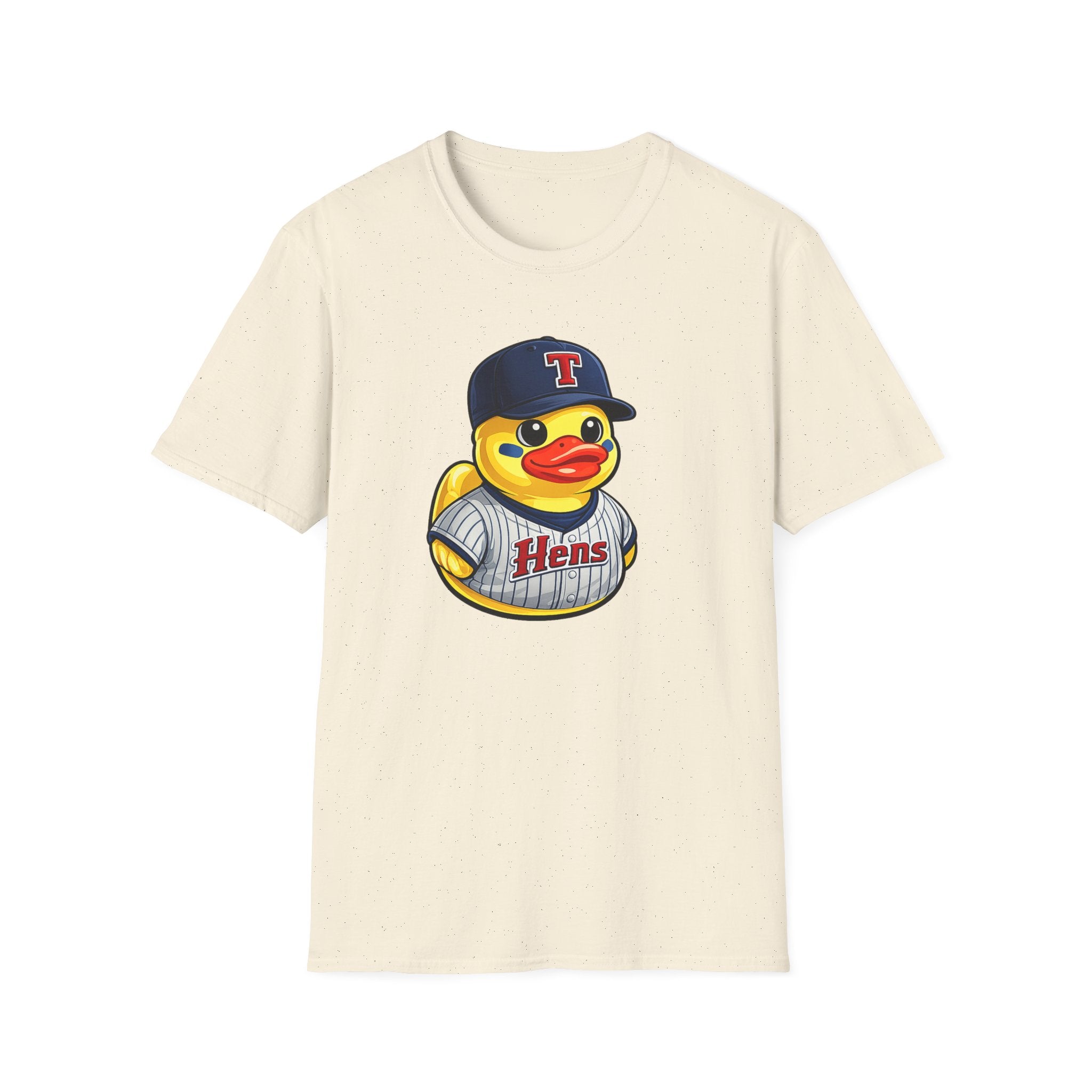 Rubber Duck Baseball T-Shirt — Cute Mascot Team Jersey Graphic Tee