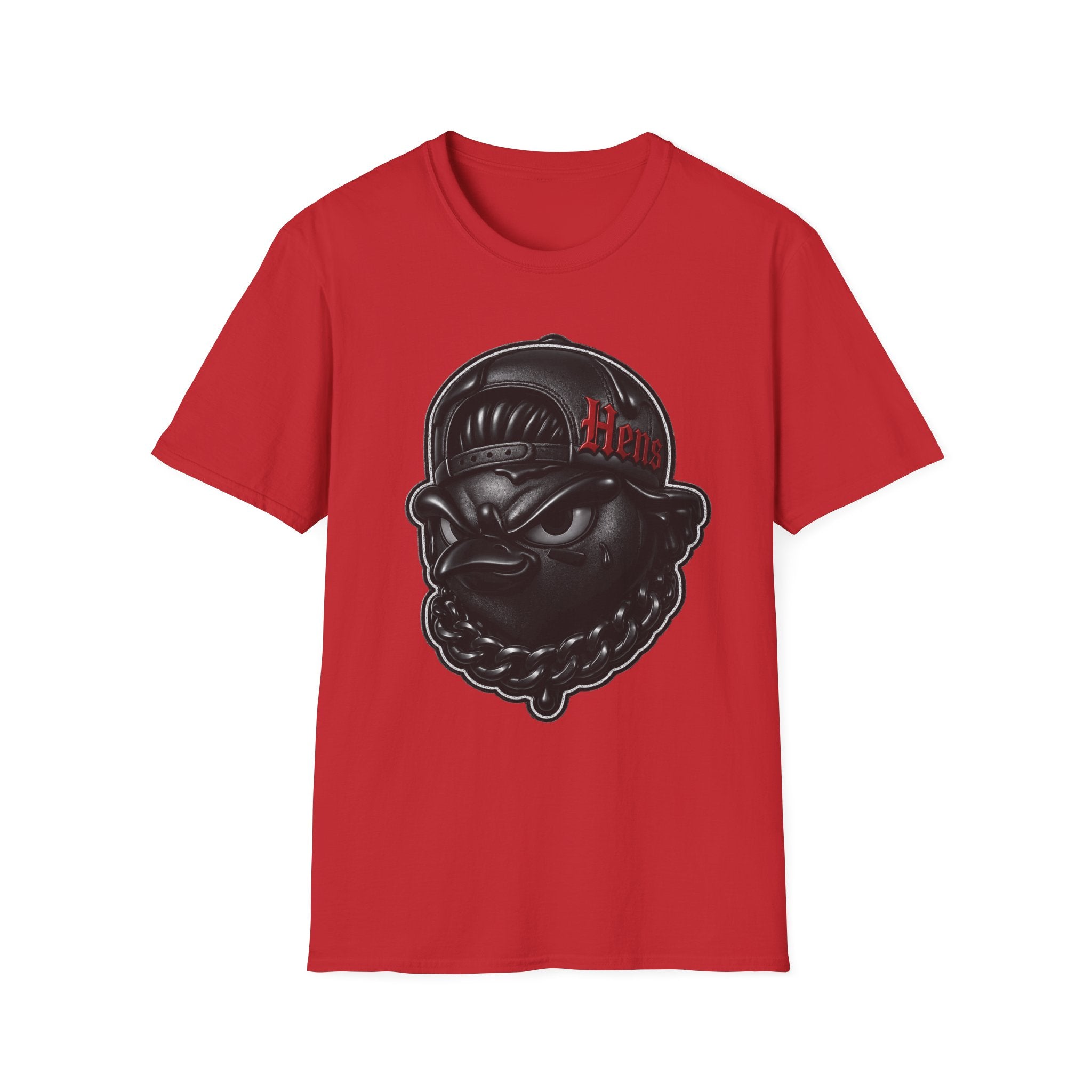 Black Out Hens T-Shirt — Edgy Streetwear Tee with "Hens" Cap Graphic